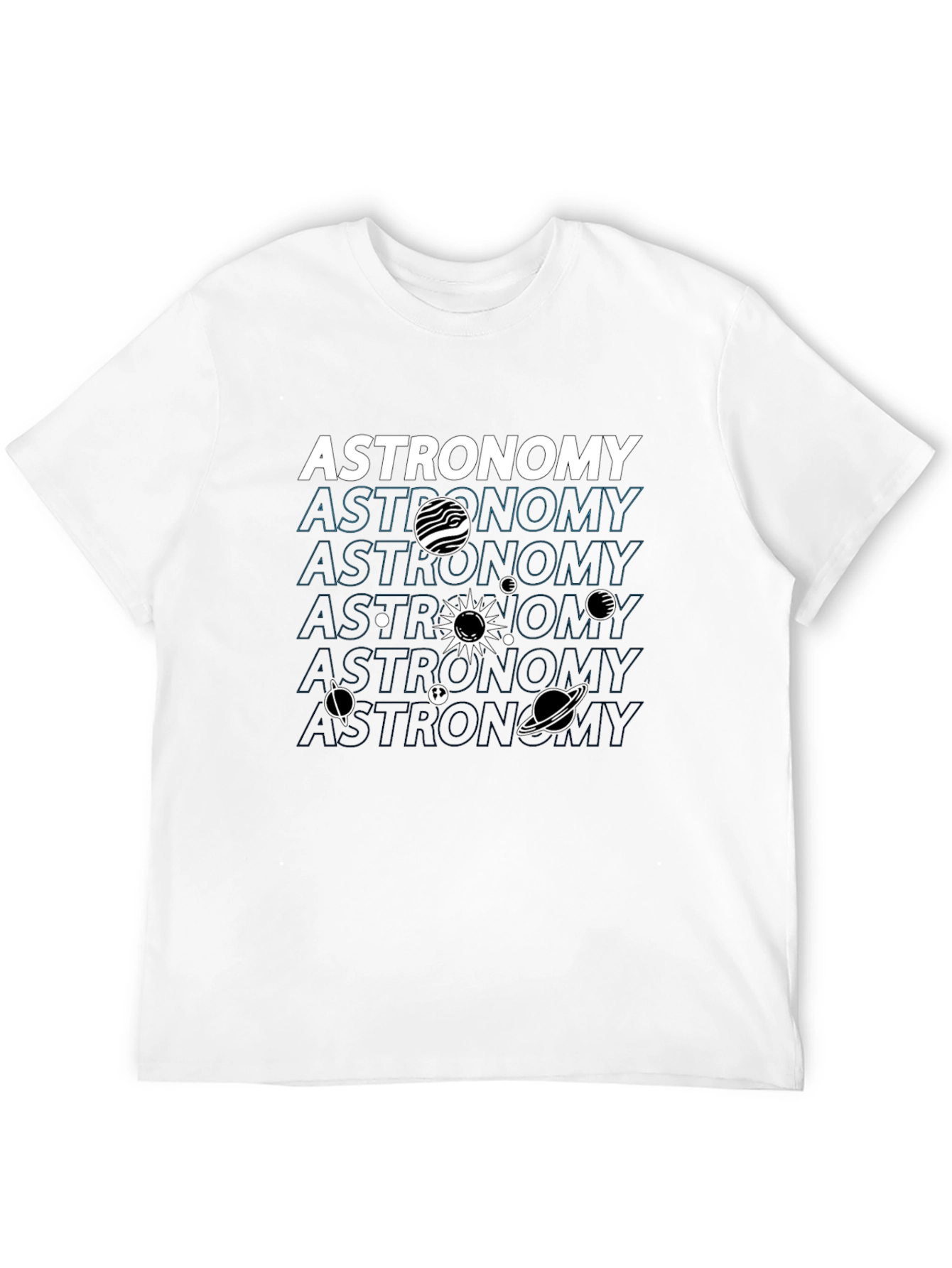 Black Astronomy Graphic T-Shirt - Explore the Cosmos in Style view 12