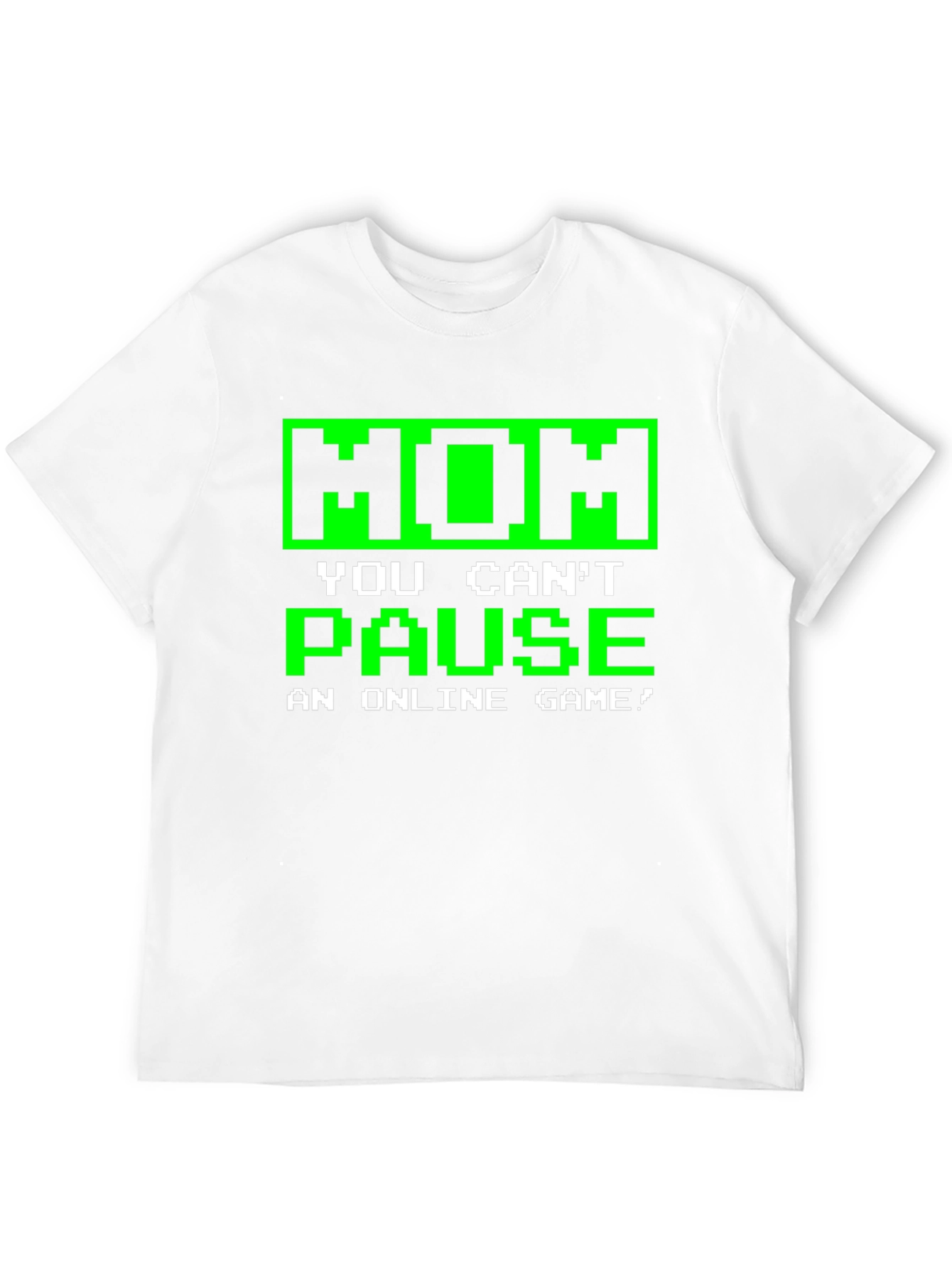 Black Gamer T-Shirt - Mom You Can't Pause view 12