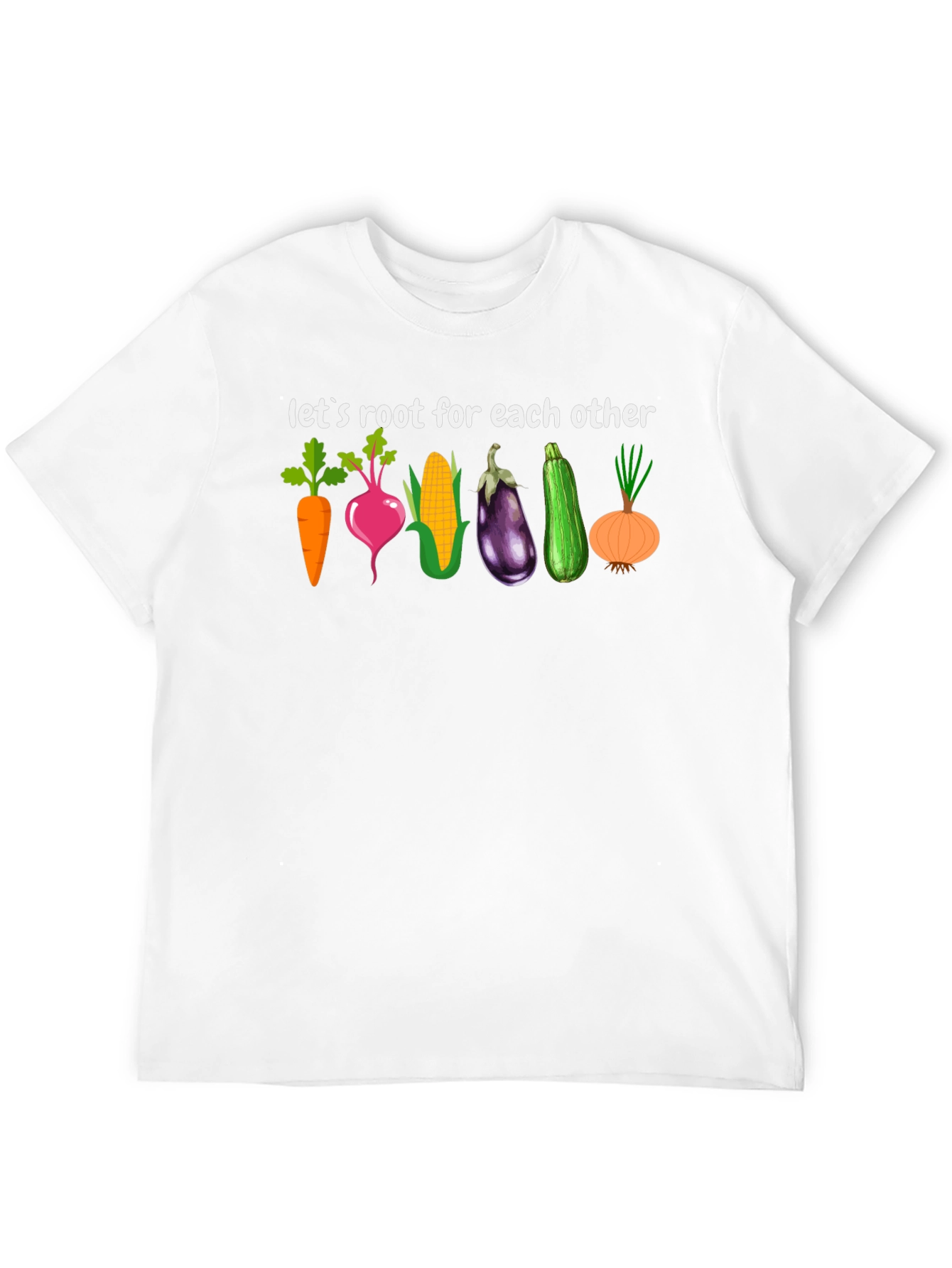 Black Vegetable Pun T-Shirt - Root for Each Other Graphic Tee view 12