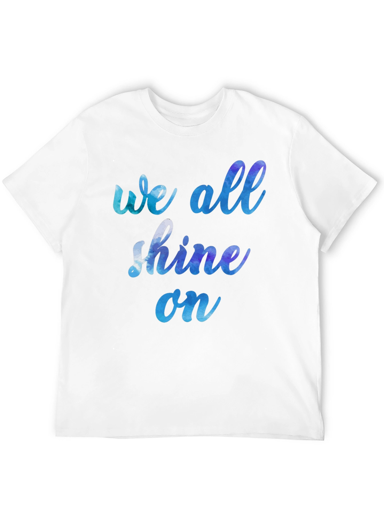 Black We All Shine On Graphic Tee - Soft Cotton Blend view 12