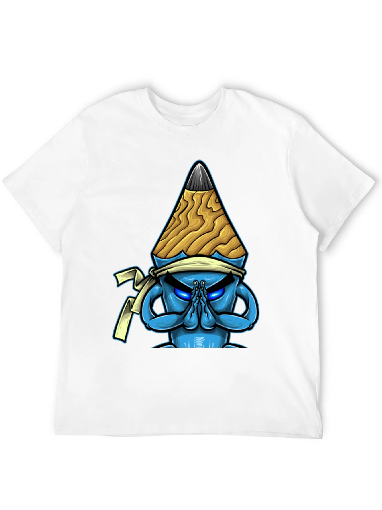 Black Pencil Ninja Graphic T-Shirt - Cool Unique Design view 12