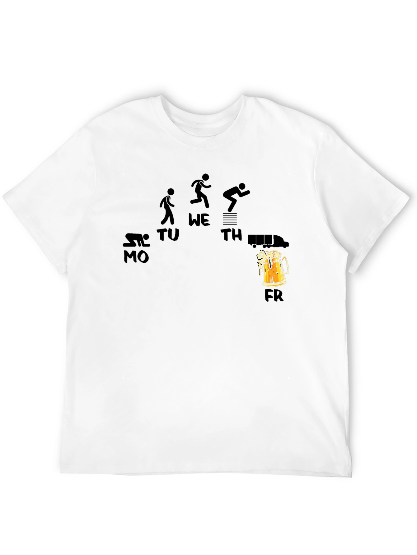 Black Workout to Beer Friday T-Shirt view 12