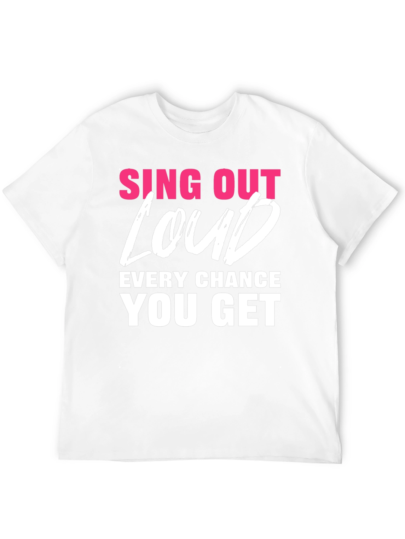 Black Sing Out Loud T-Shirt - Motivational Tee view 12