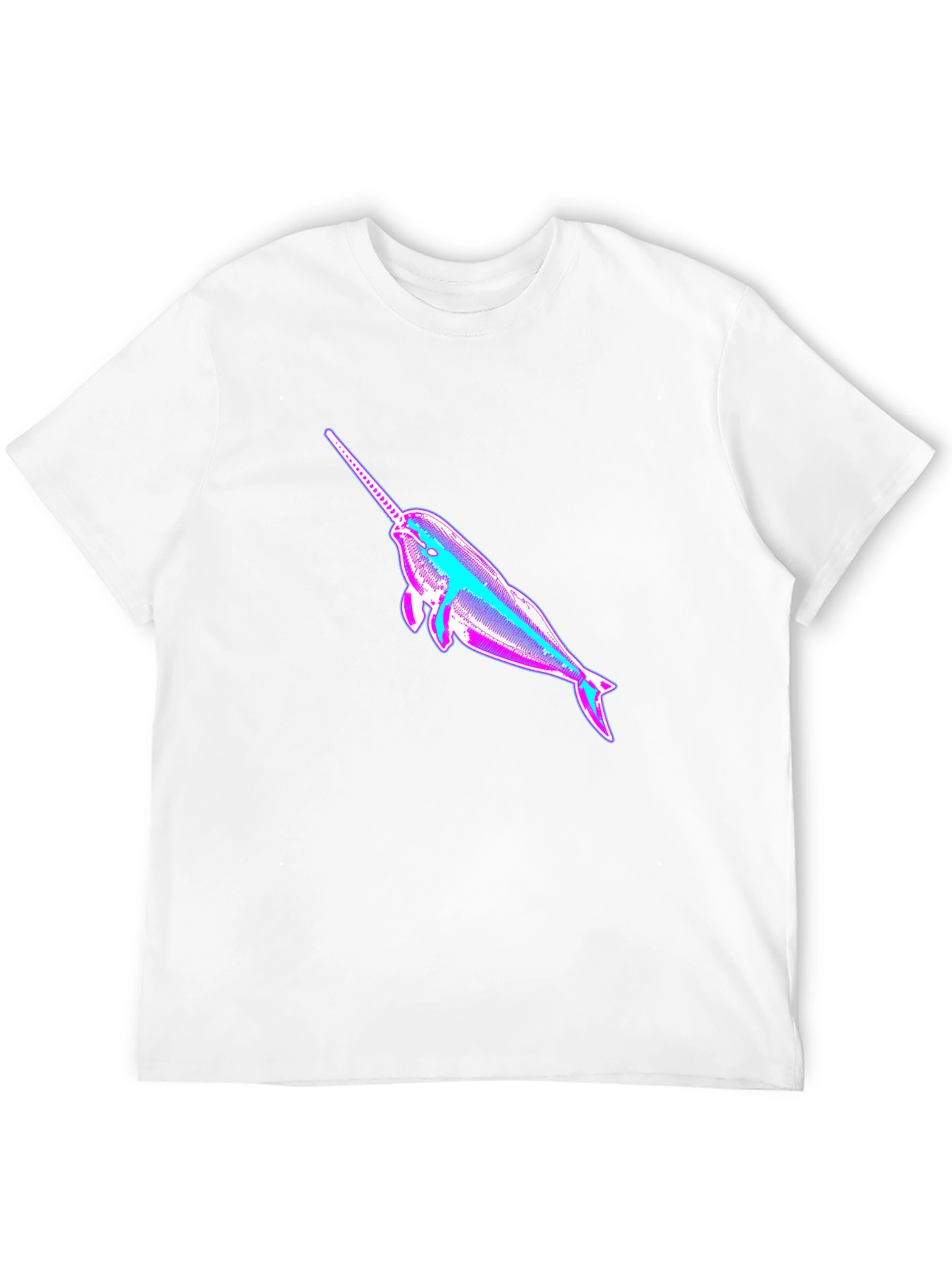 Black Narwhal Graphic Print Black T-Shirt view 12