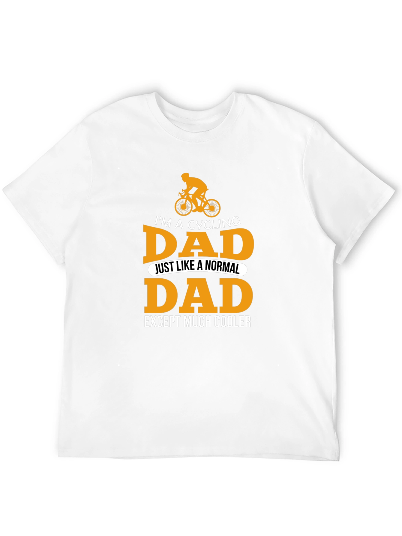 Black Cycling Dad T-Shirt - Cool Father's Day Gift view 12