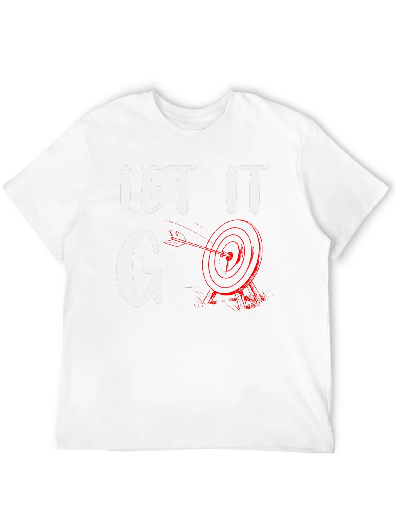 Black Let It Go Target T-Shirt - Funny Archery Tee view 12
