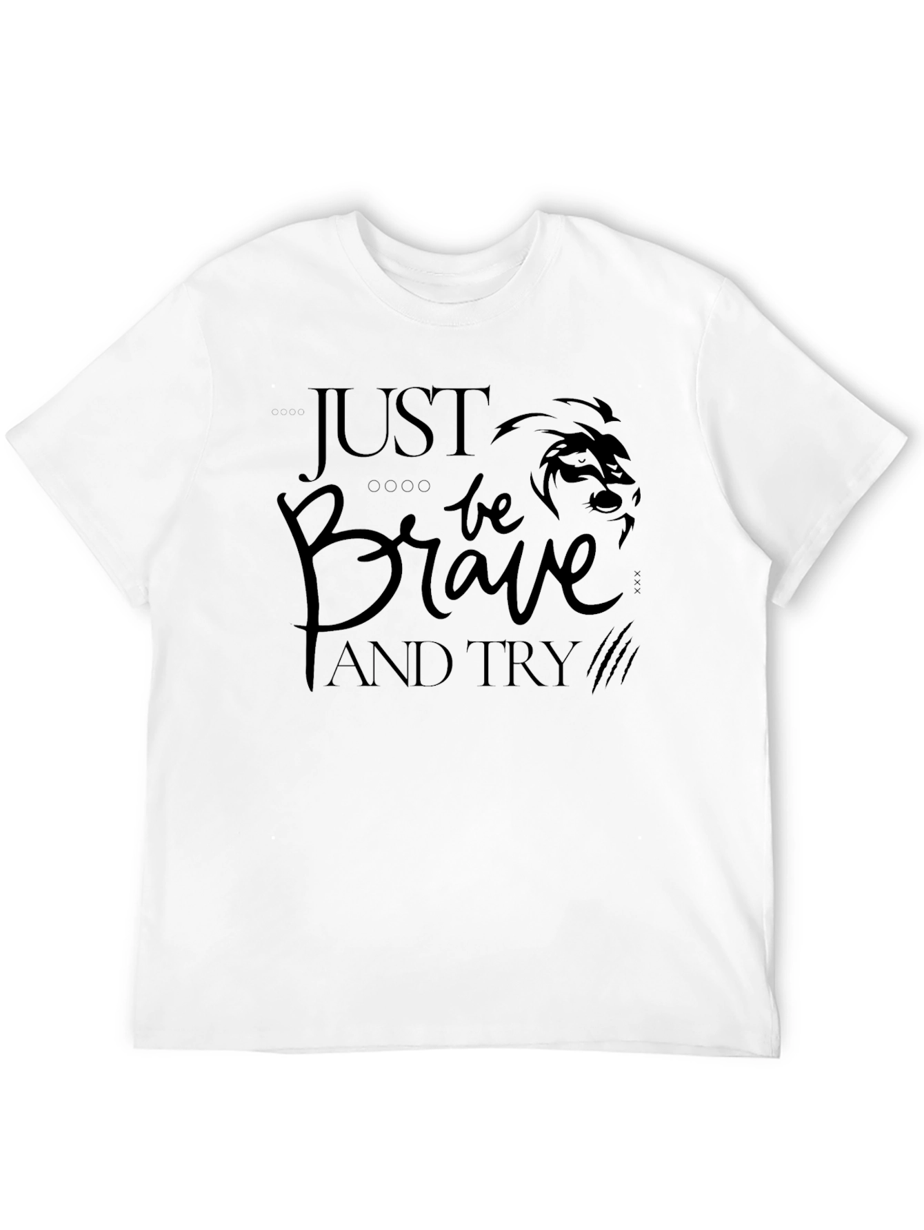 Black Just Be Brave T-Shirt - Black Graphic Tee view 12