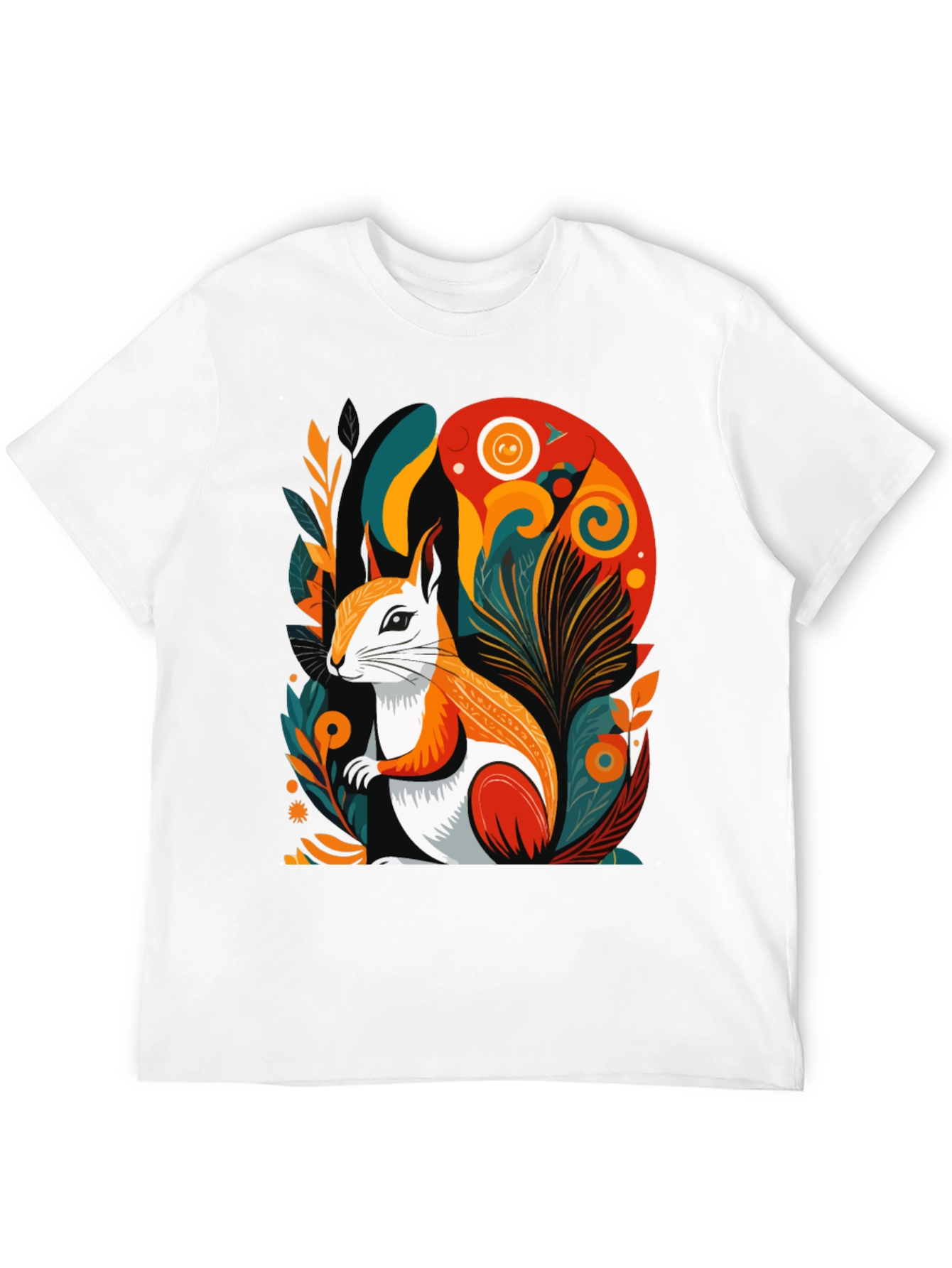 Black Squirrel Art Graphic Tee - Modern Style view 12
