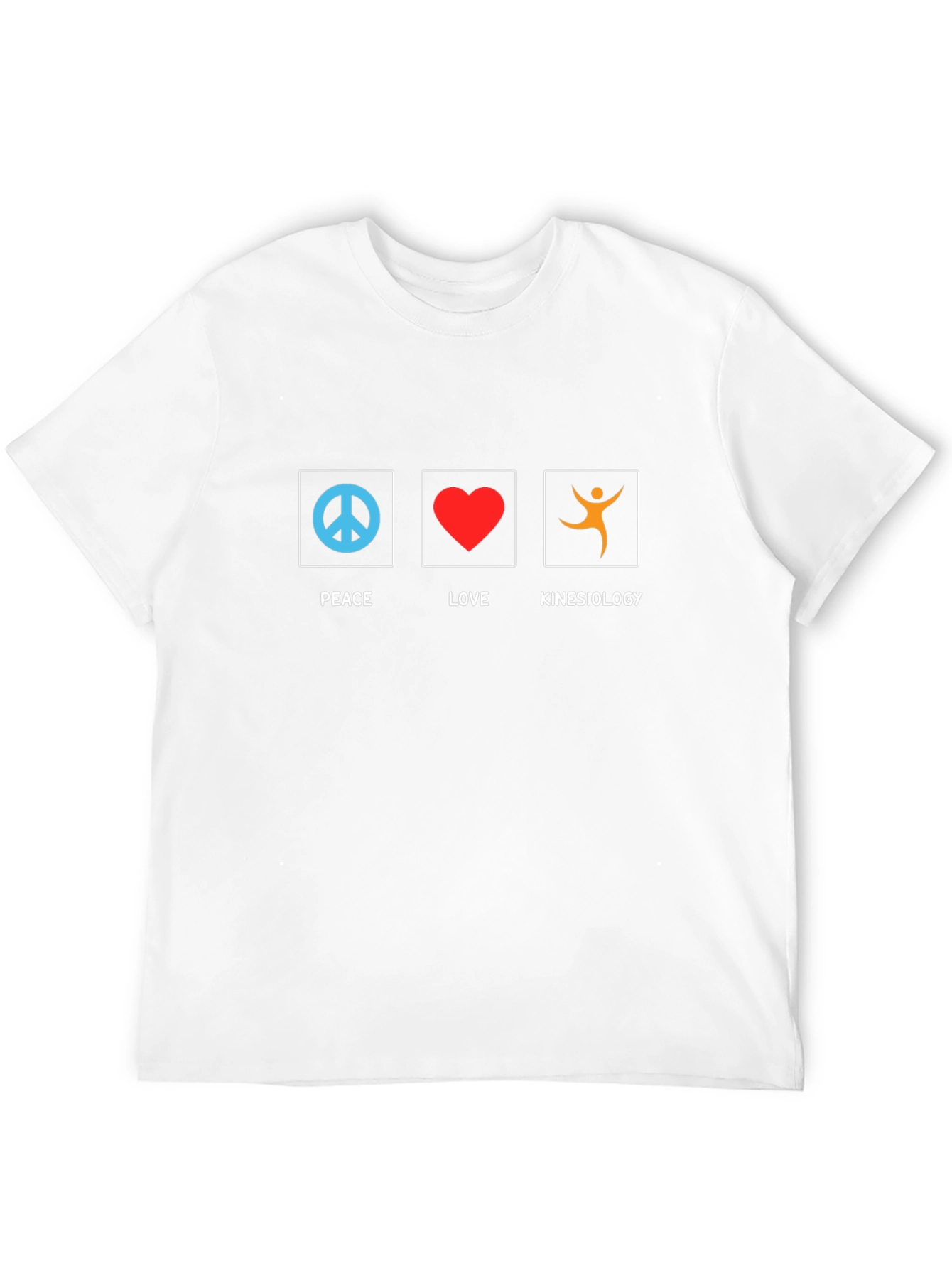 Black Peace Love Kinesiology T-Shirt - Black view 12