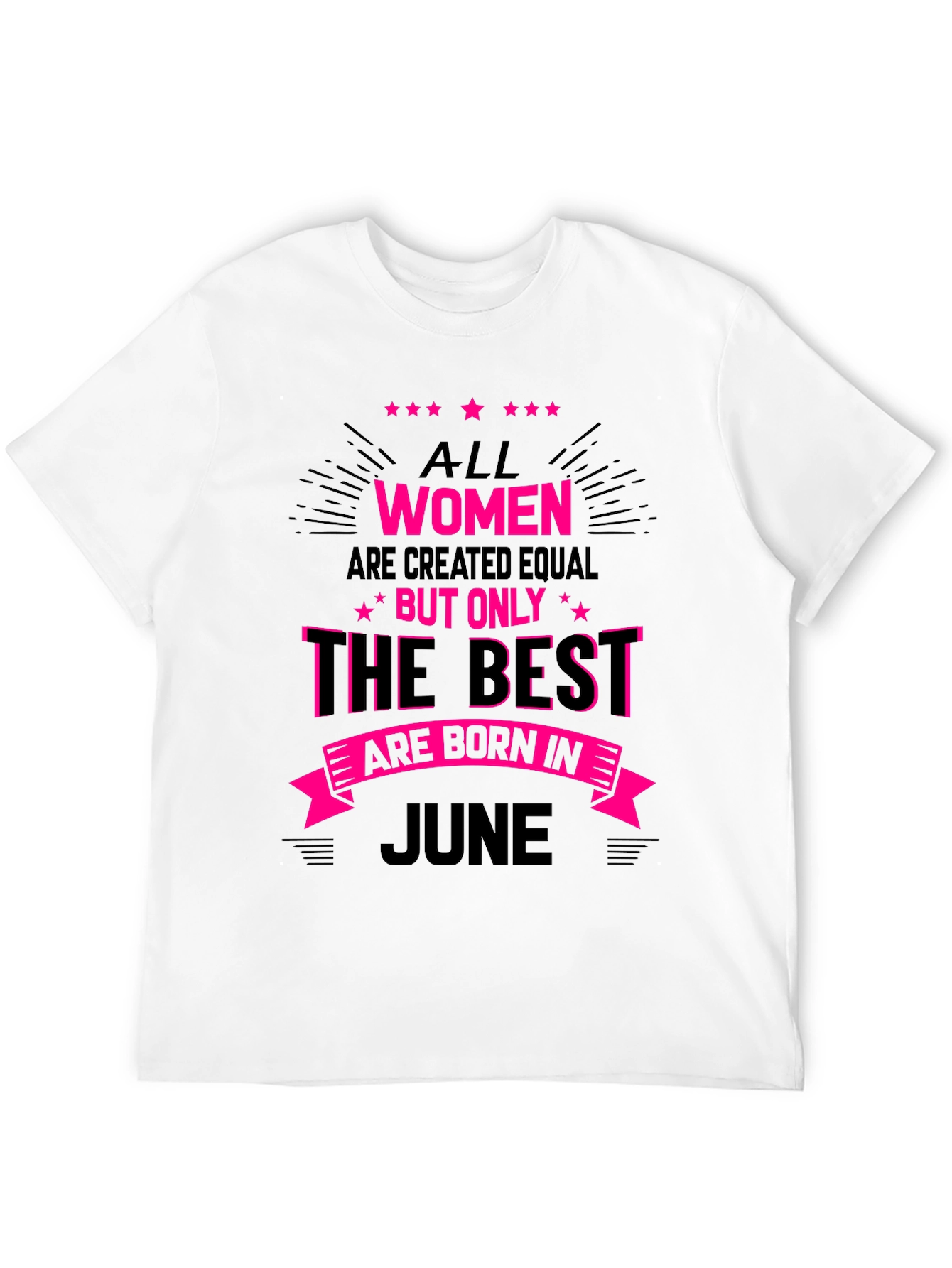 Black Best Women are Born in June T-Shirt view 12