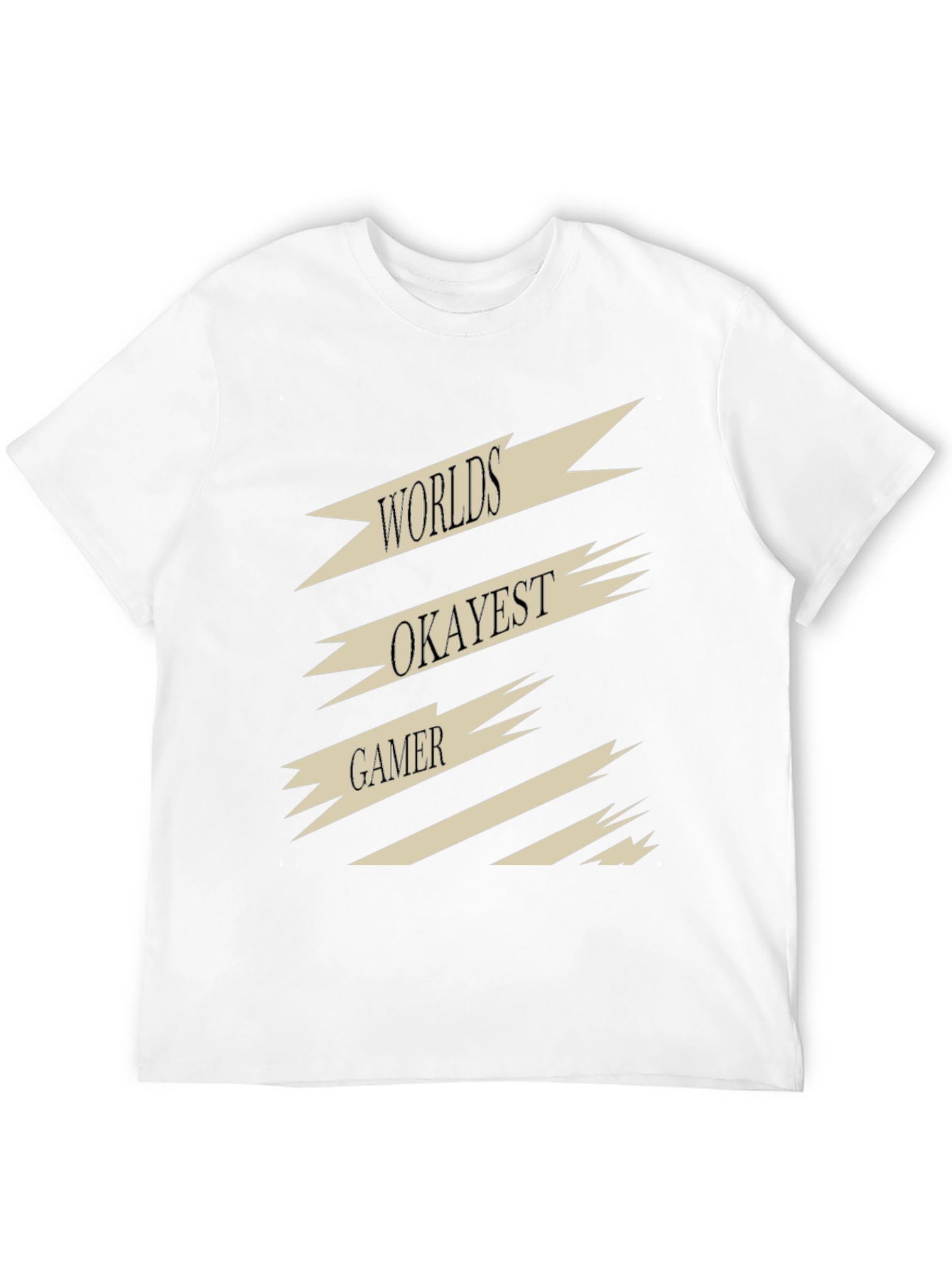 Black World's Okayest Gamer Black T-Shirt view 12
