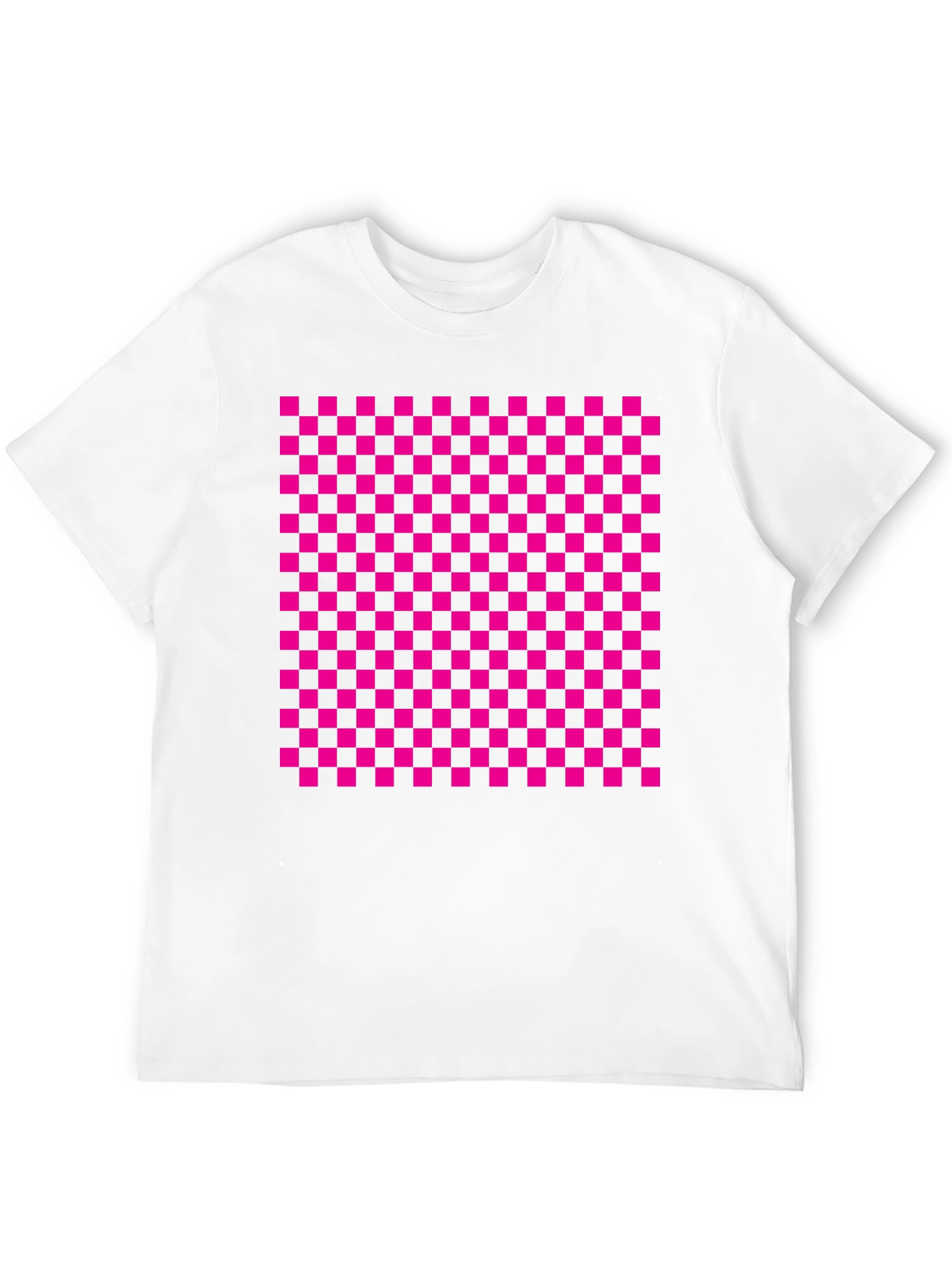 Black Checkerboard Graphic Tee - Retro Style view 12
