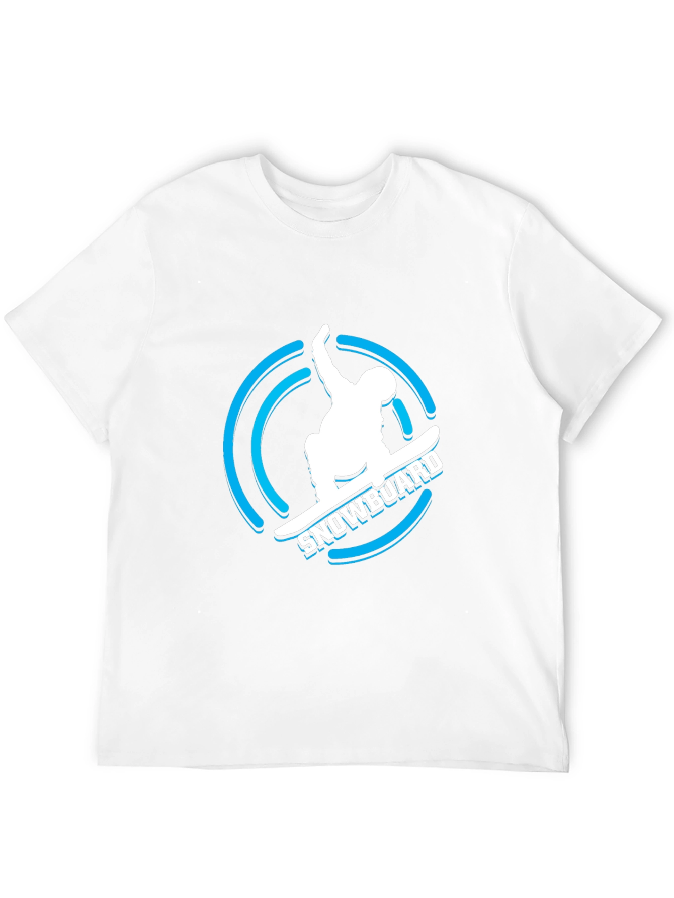 Black Cool Snowboard Graphic T-Shirt view 12