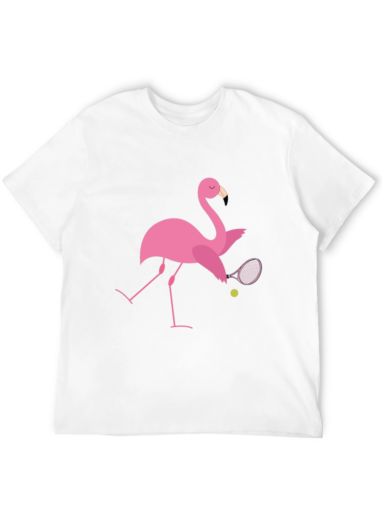 Black Flamingo Tennis T-Shirt: Quirky Design, Premium Comfort view 12