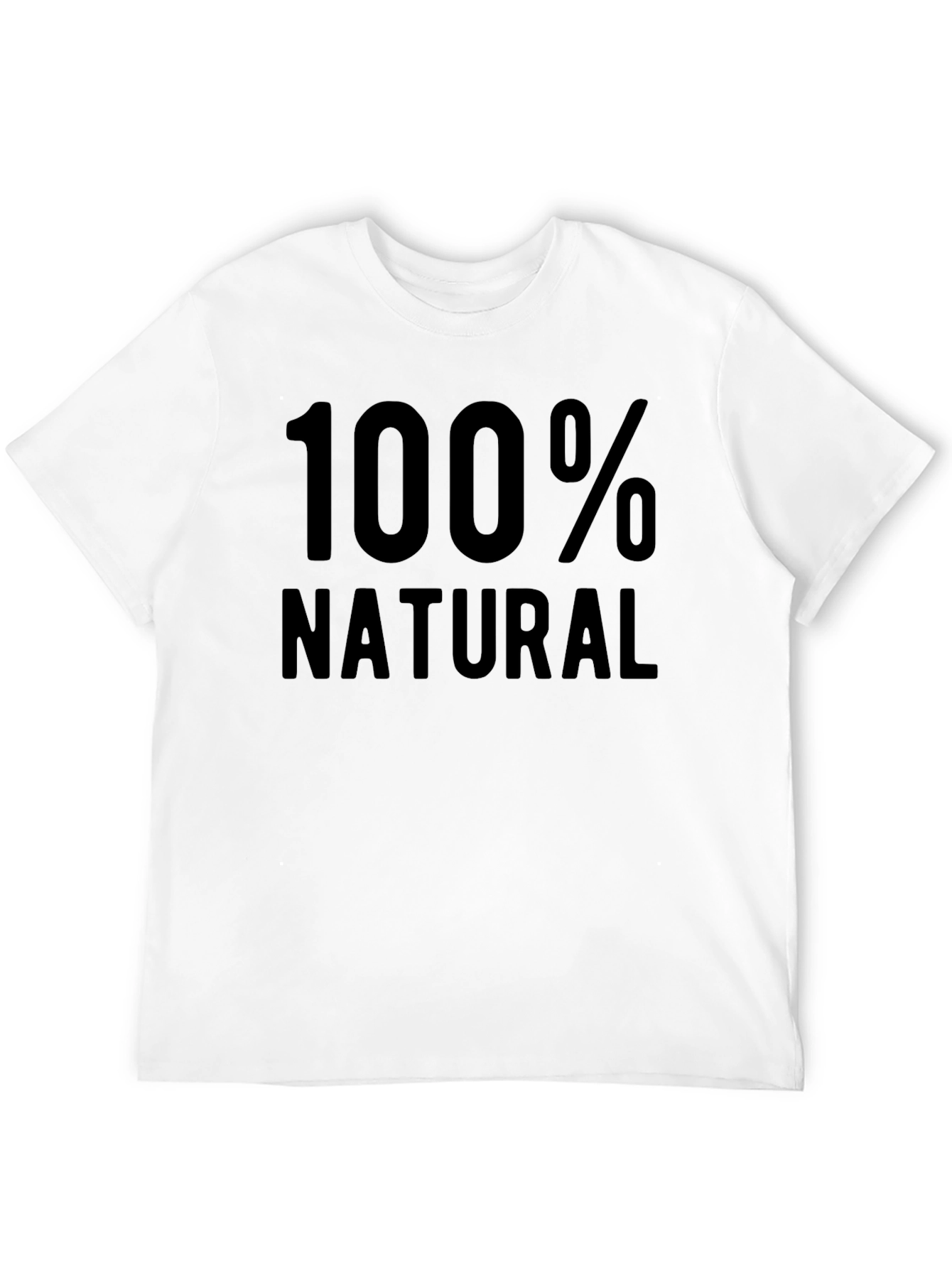 Black 100% Natural Black Graphic T-Shirt view 12