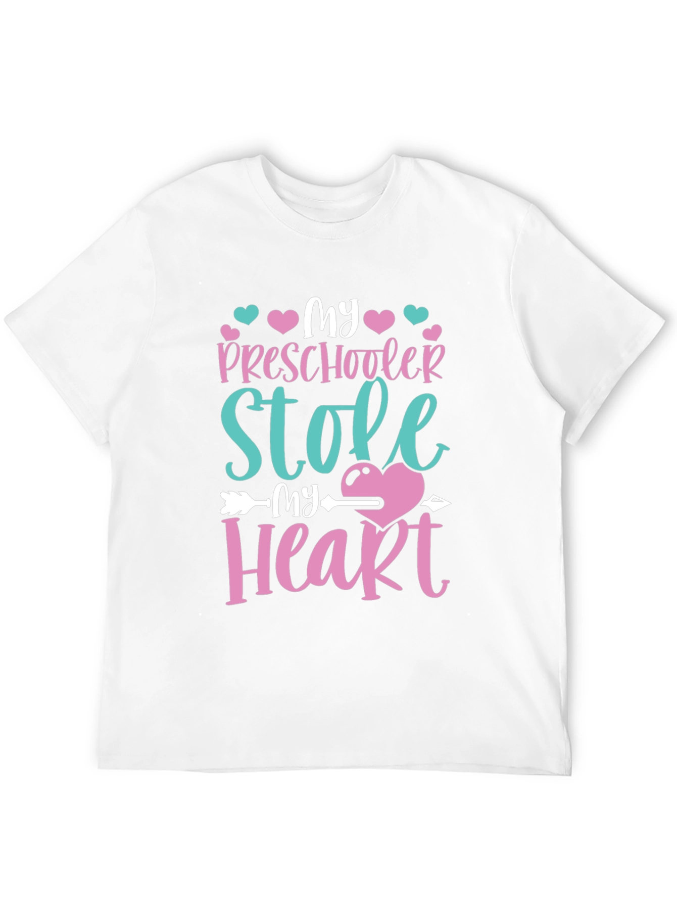 Black My Preschooler Stole My Heart T-Shirt view 12