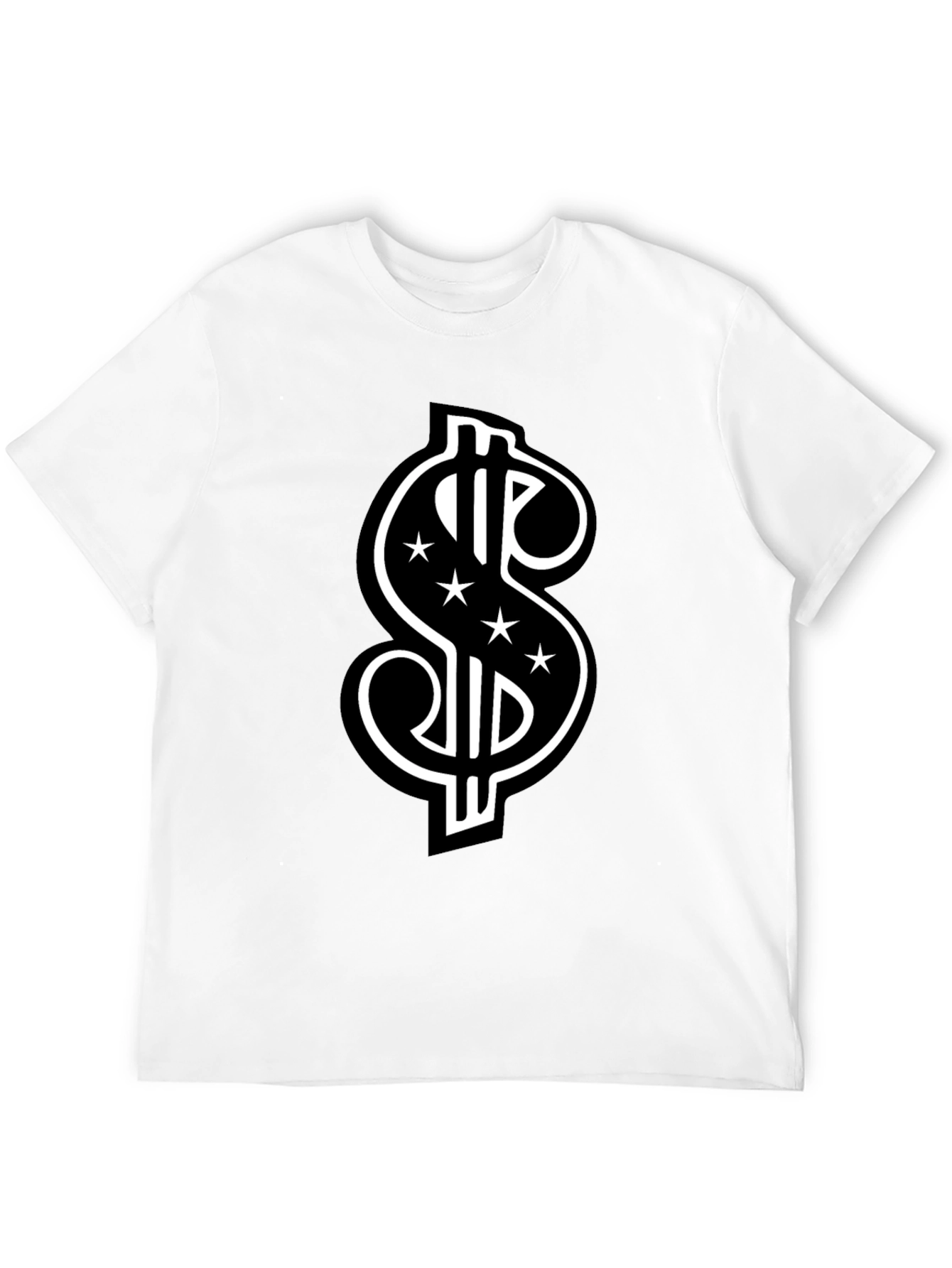 Black Dollar Sign Graphic Tee view 12