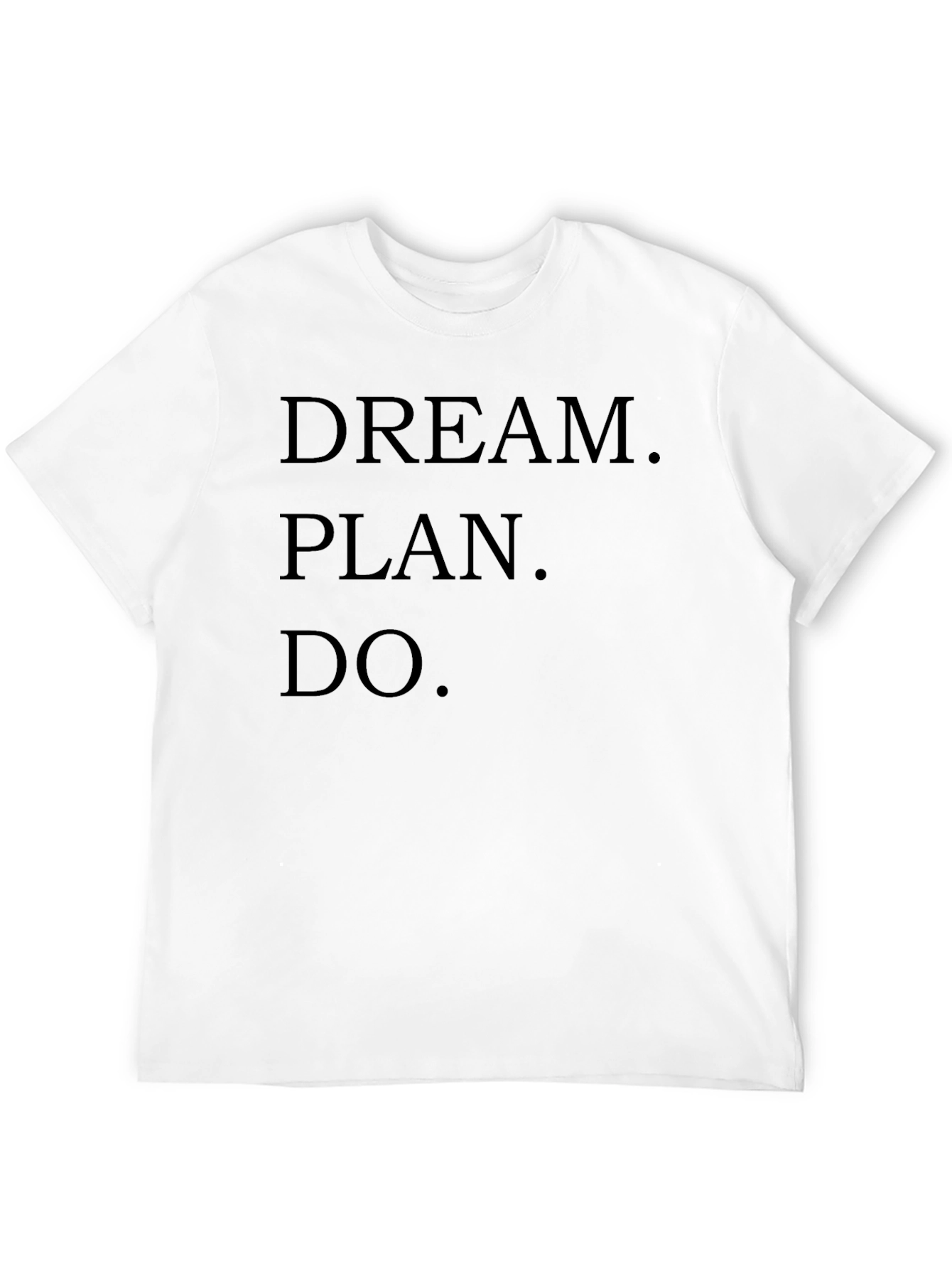 Black Dream Plan Do T-Shirt - Motivational Black Tee view 12