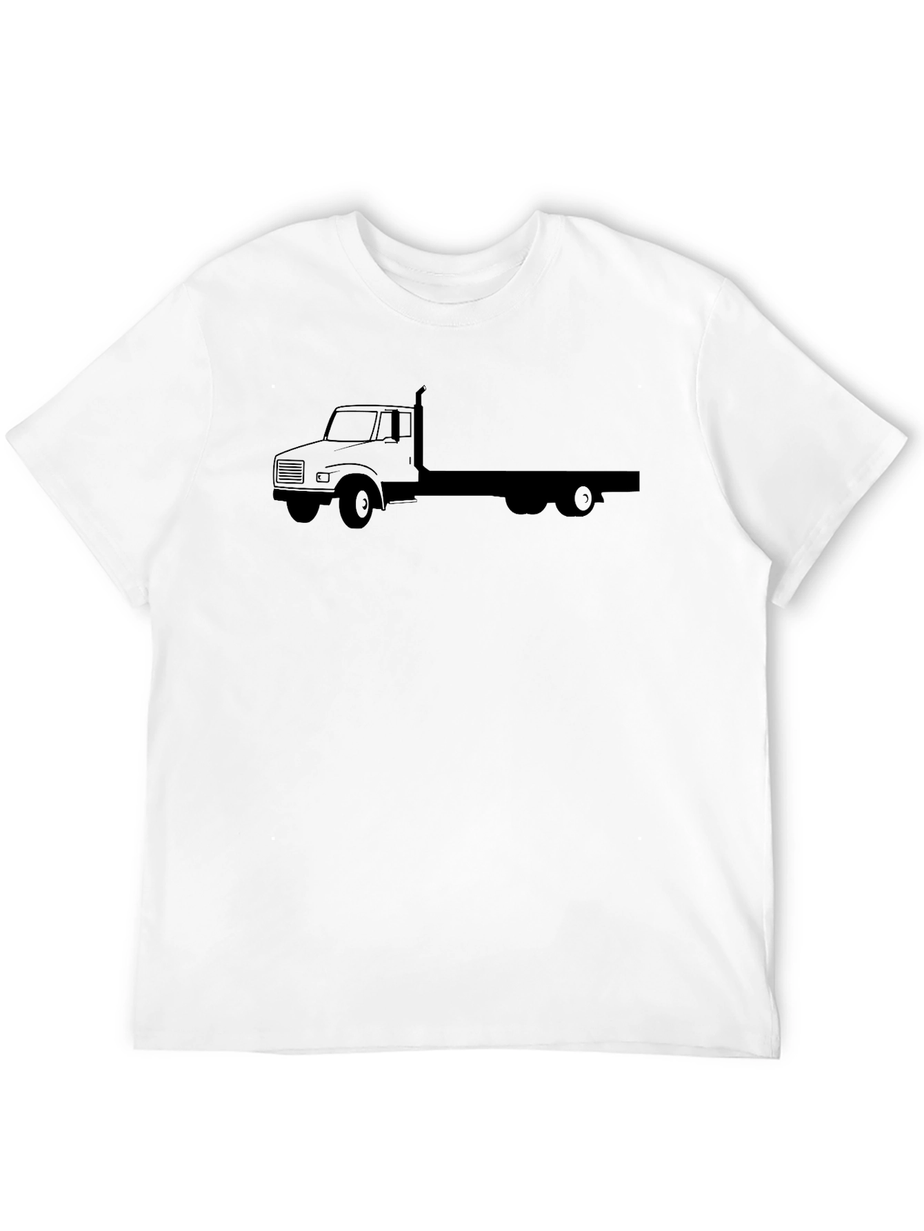 Black Truck Graphic Tee - Black Crew Neck Short Sleeve view 12