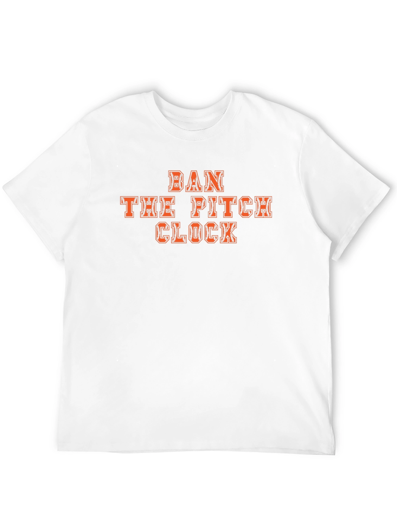 Black Ban The Pitch Clock Baseball T-Shirt view 12
