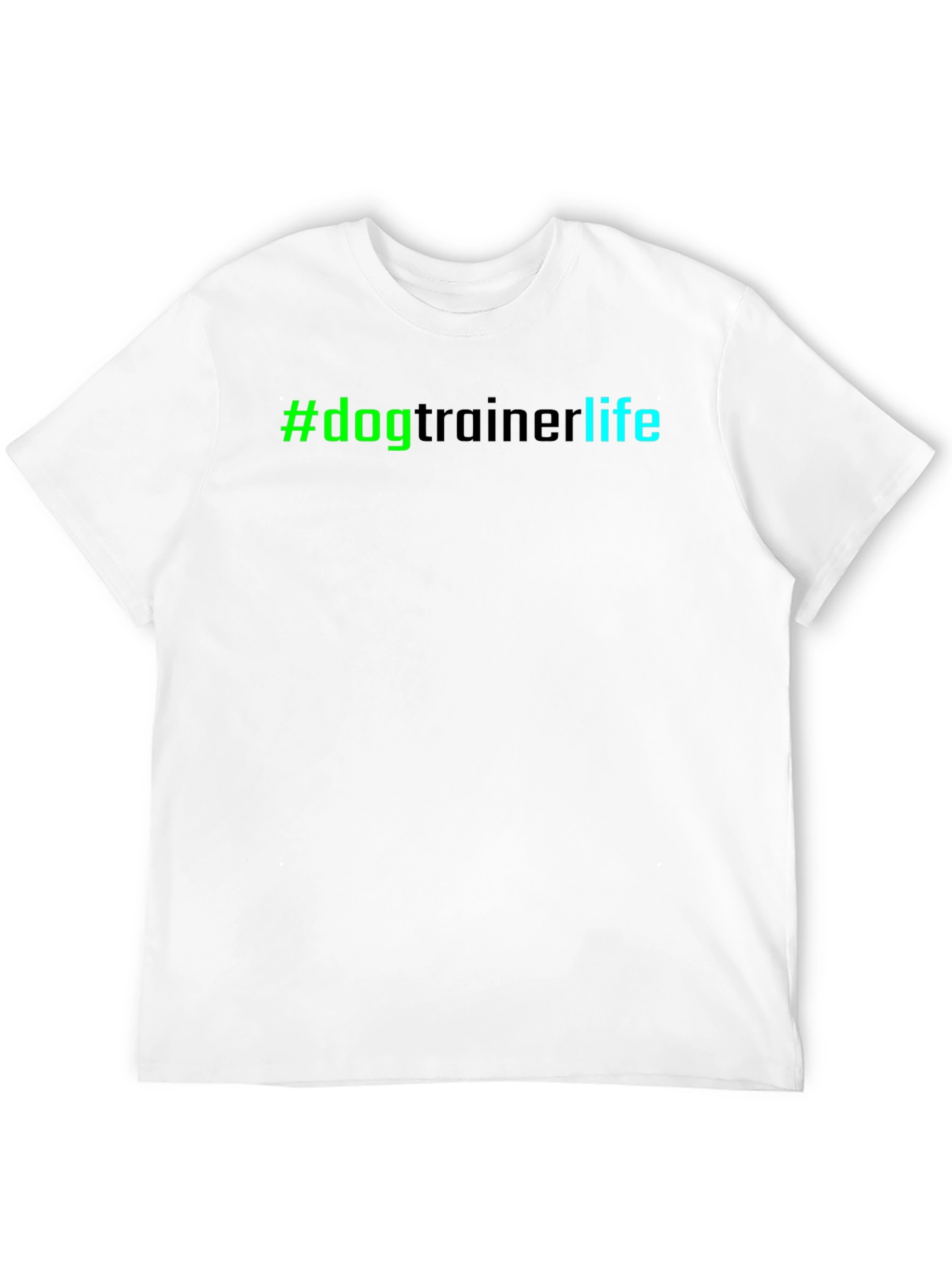 Black #DogTrainerLife Graphic Tee - Comfortable Black T-Shirt view 12