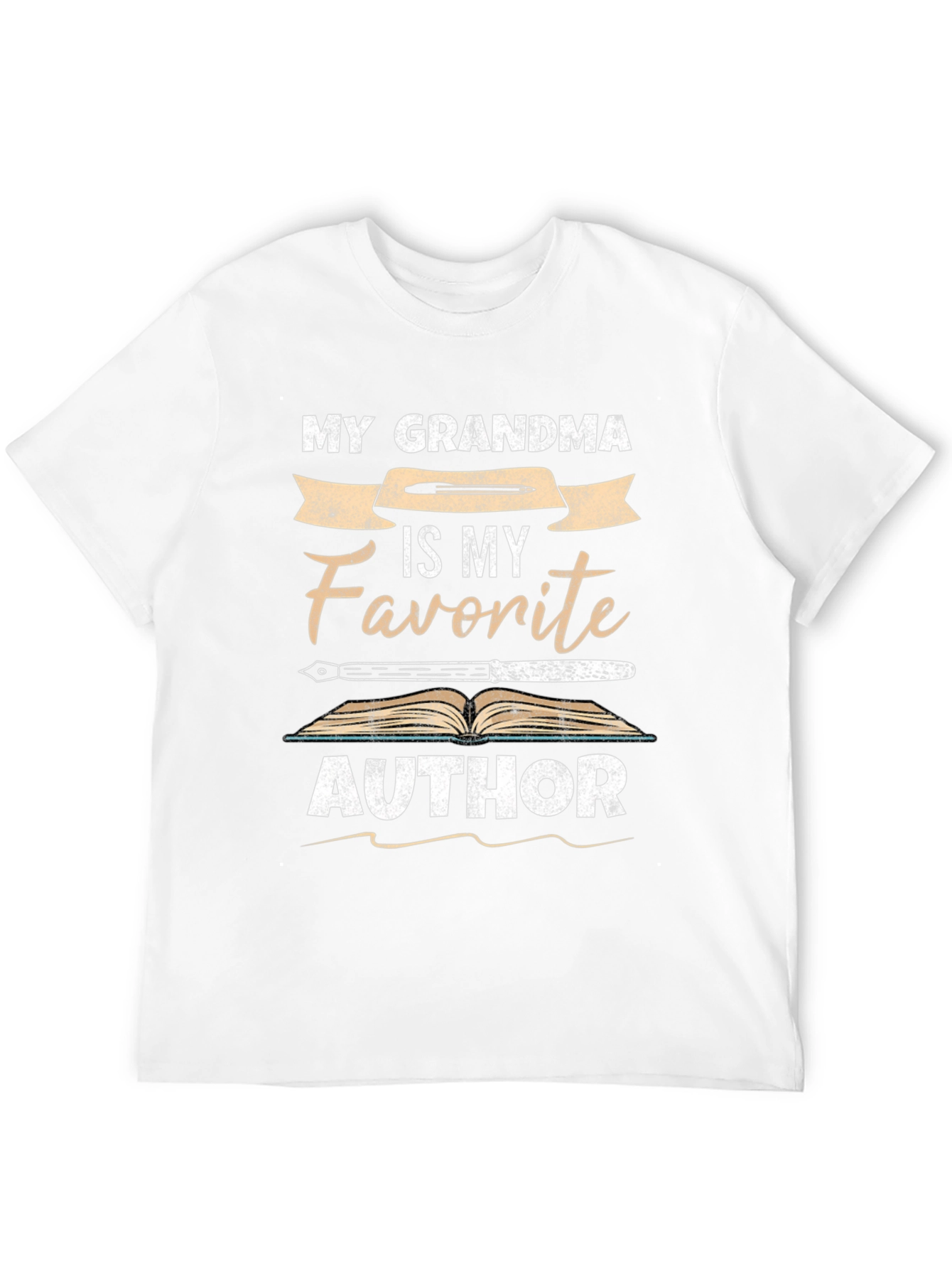 Black My Grandma is My Favorite Author Novelty T-Shirt view 12