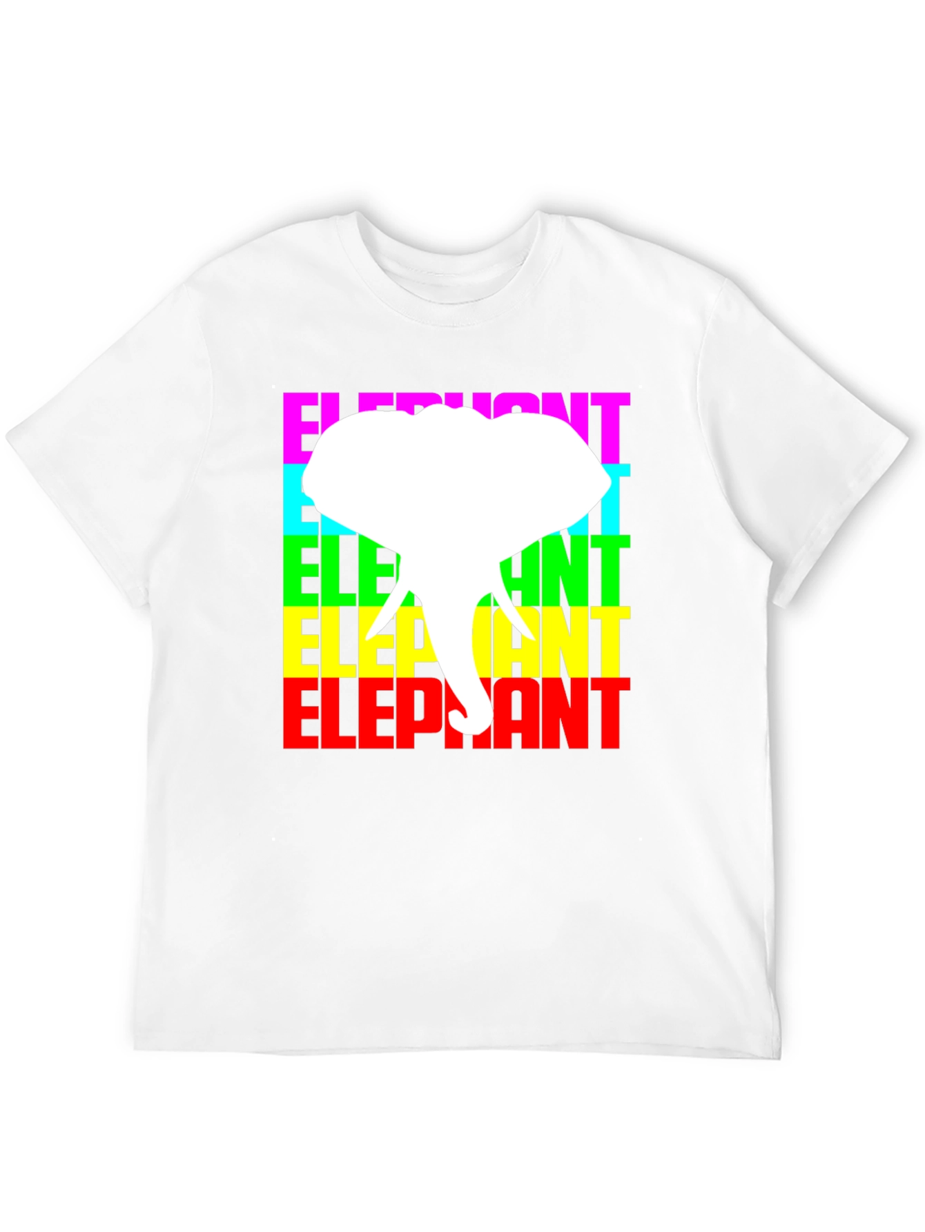 Black Elephant Graphic Tee - Colorful Design view 12
