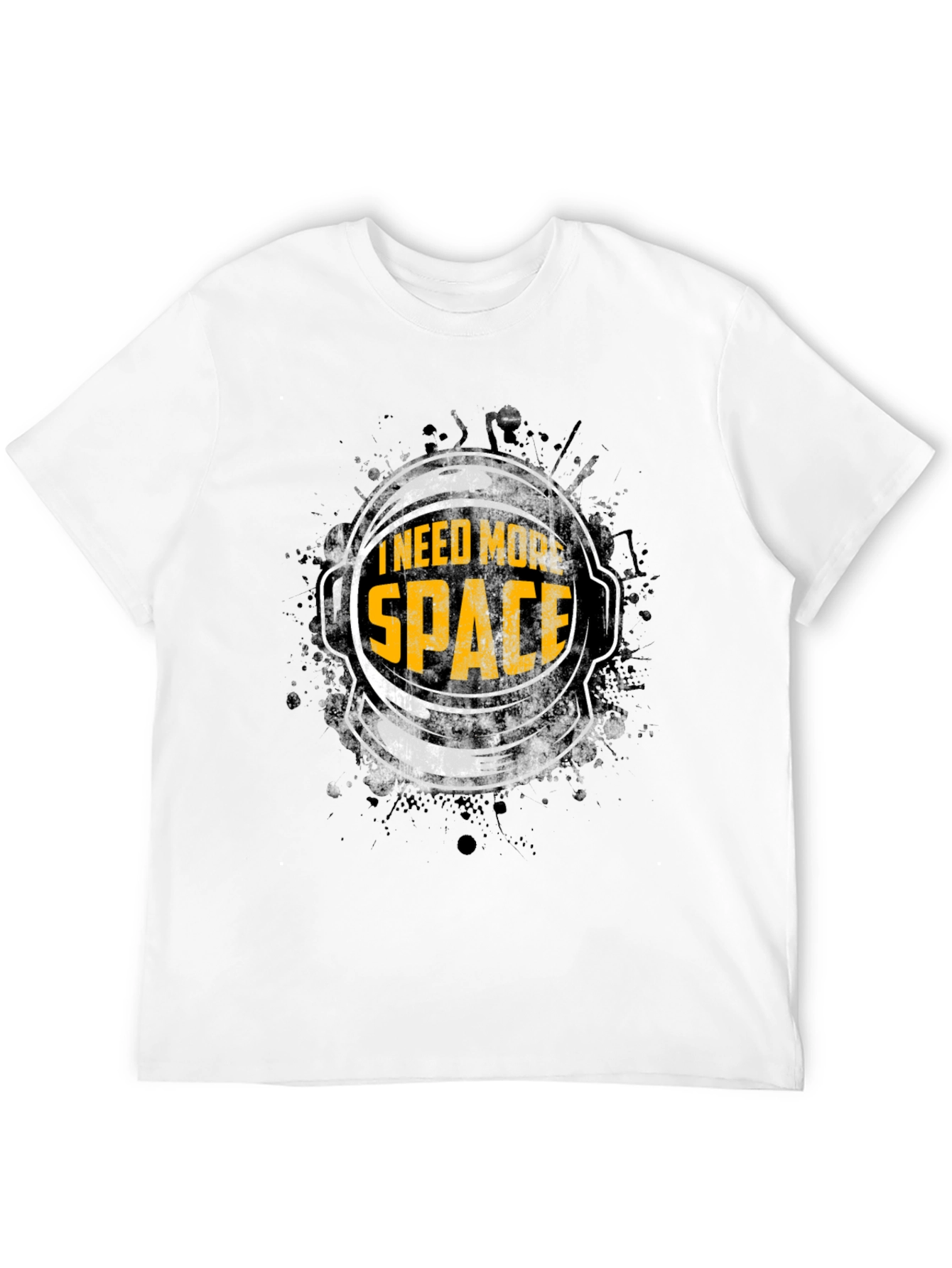 Black I Need More Space Graphic T-Shirt - Astronaut Humor Tee view 12