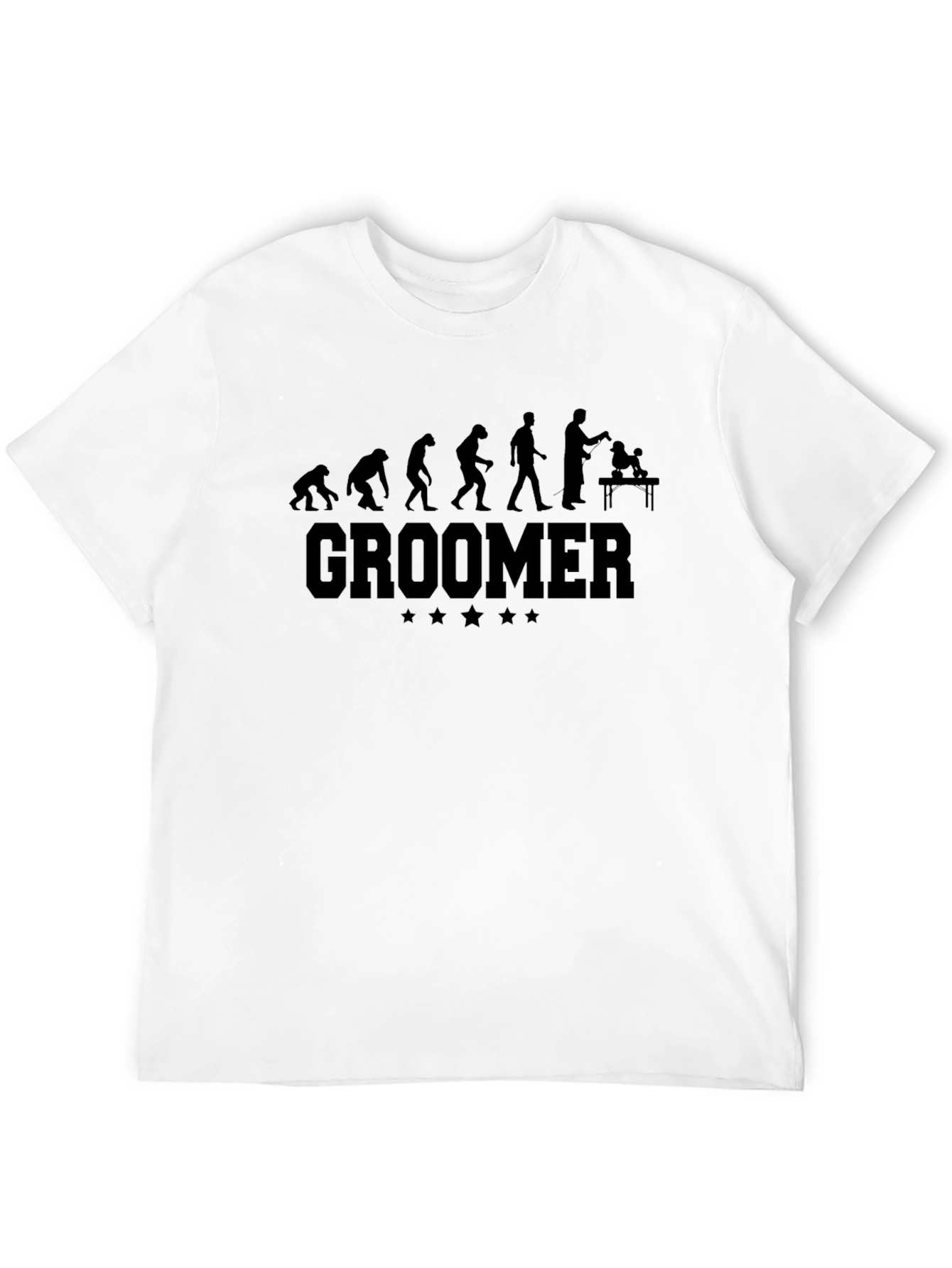 Black Groomer Evolution Black T-Shirt view 12