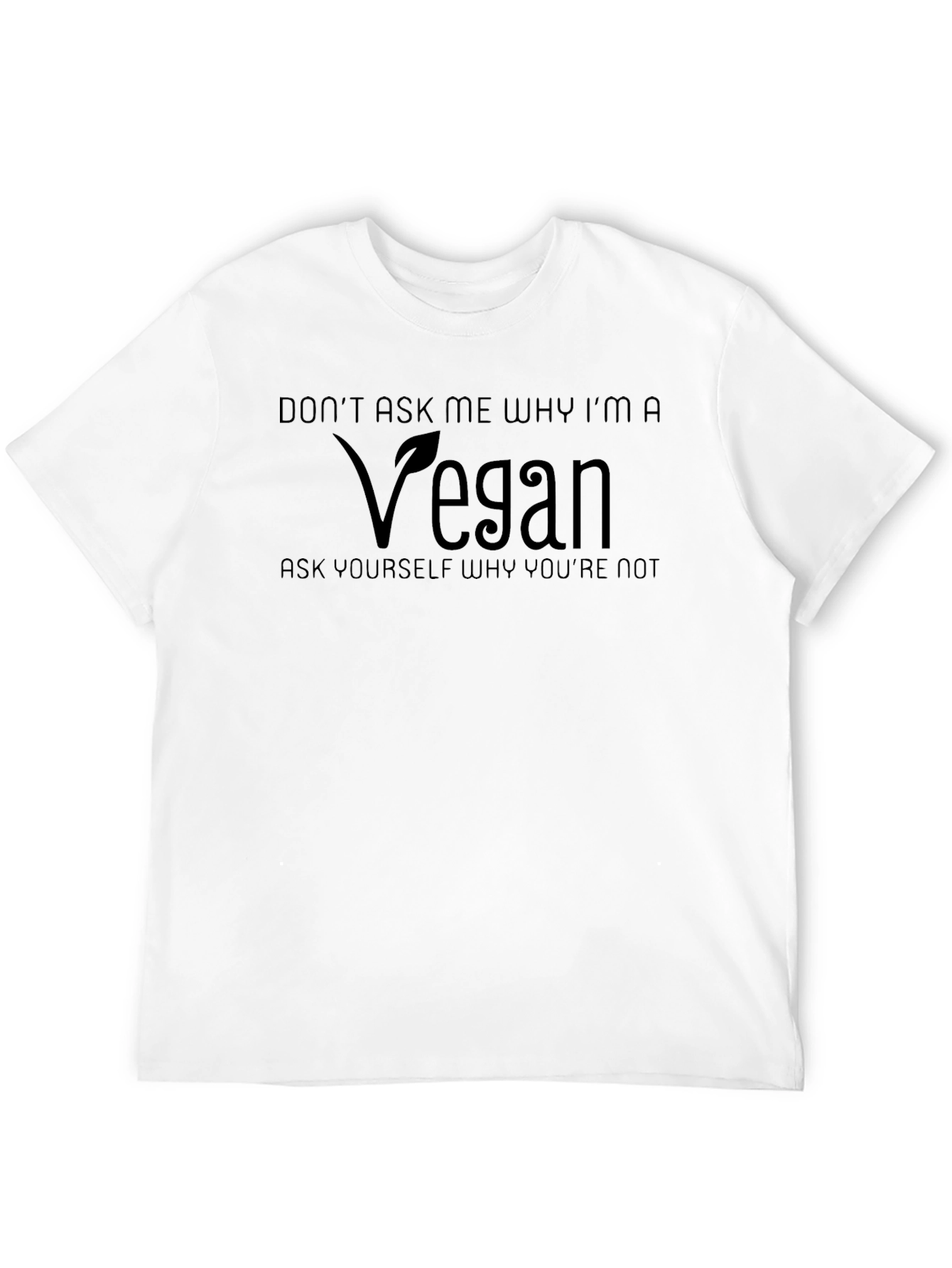 Black Vegan T-Shirt - Don't Ask Me Why! view 12