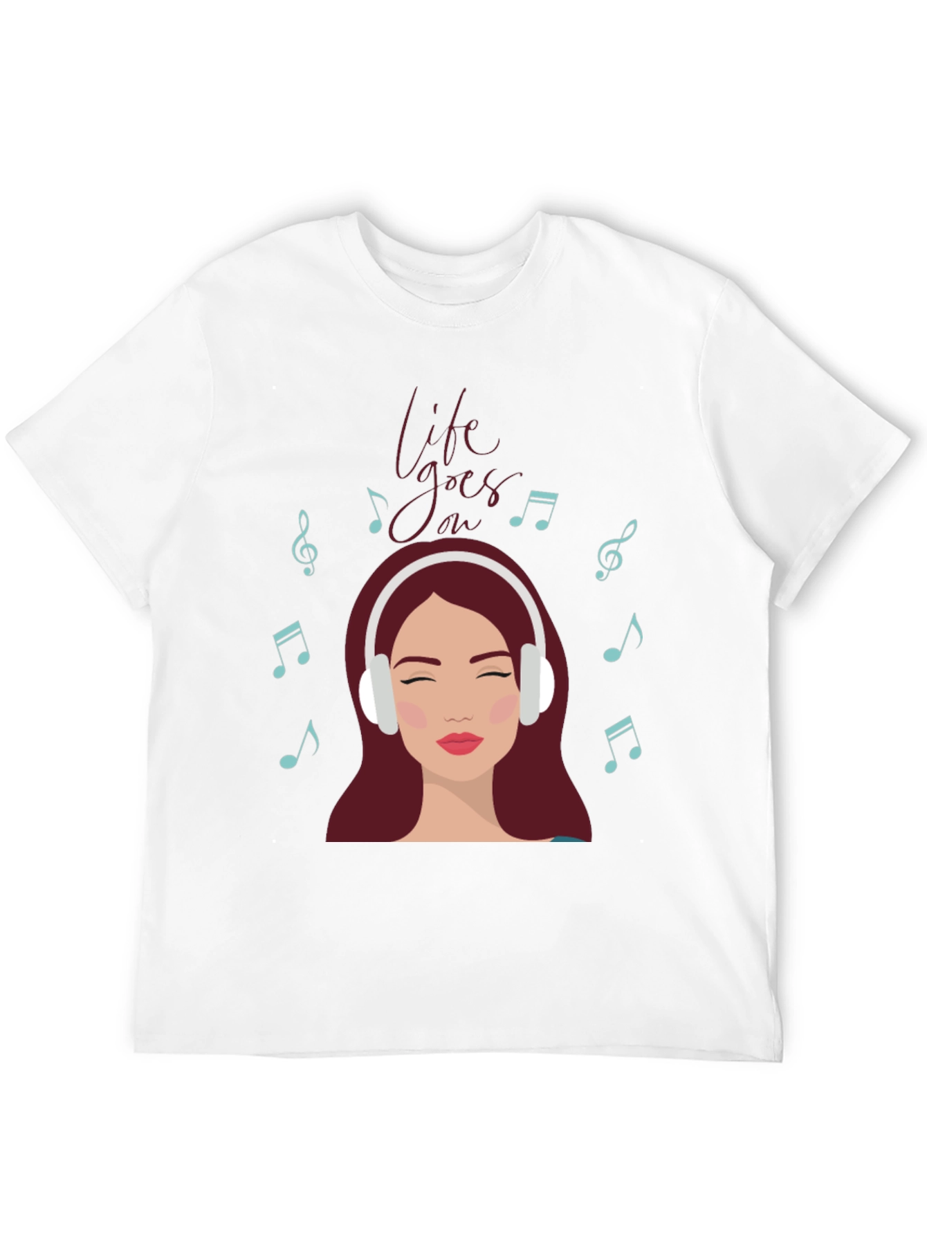 Black Life Goes On Music Lover Graphic T-Shirt view 12