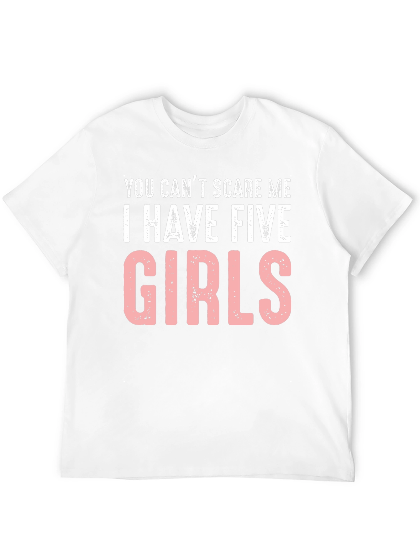 Black Five Girls T-Shirt - Funny Dad Tee view 12