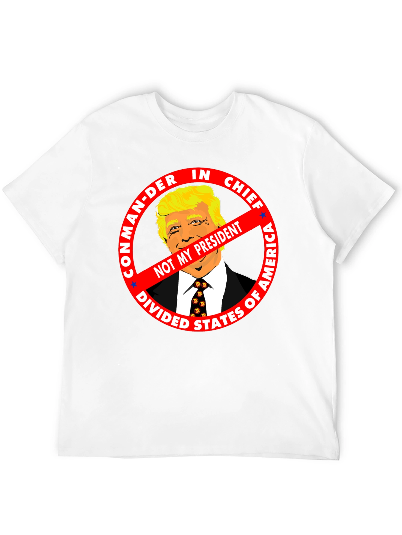 Black Not My President Anti-Trump Graphic Tee view 12