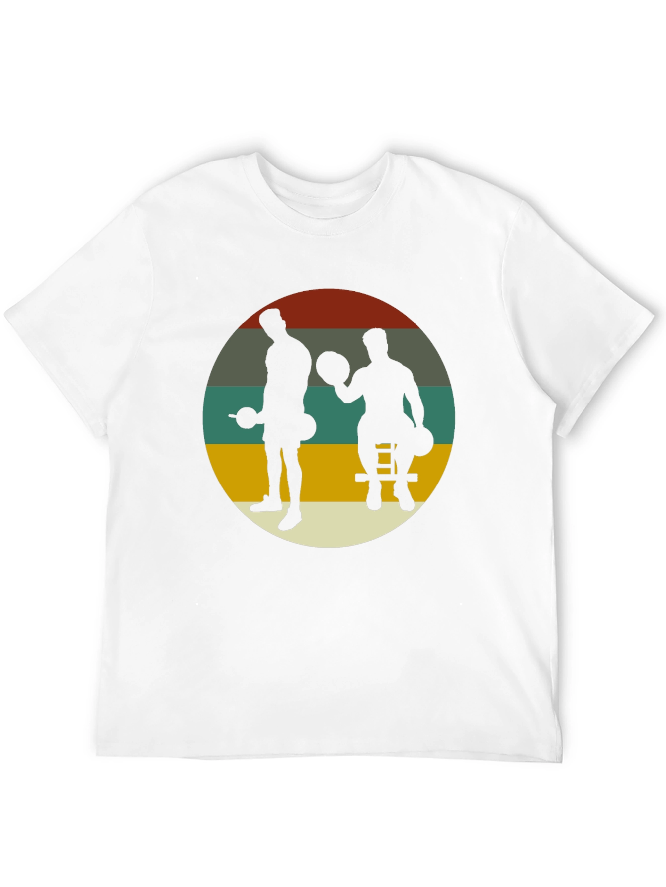 Black Retro Gym Black T-Shirt view 12