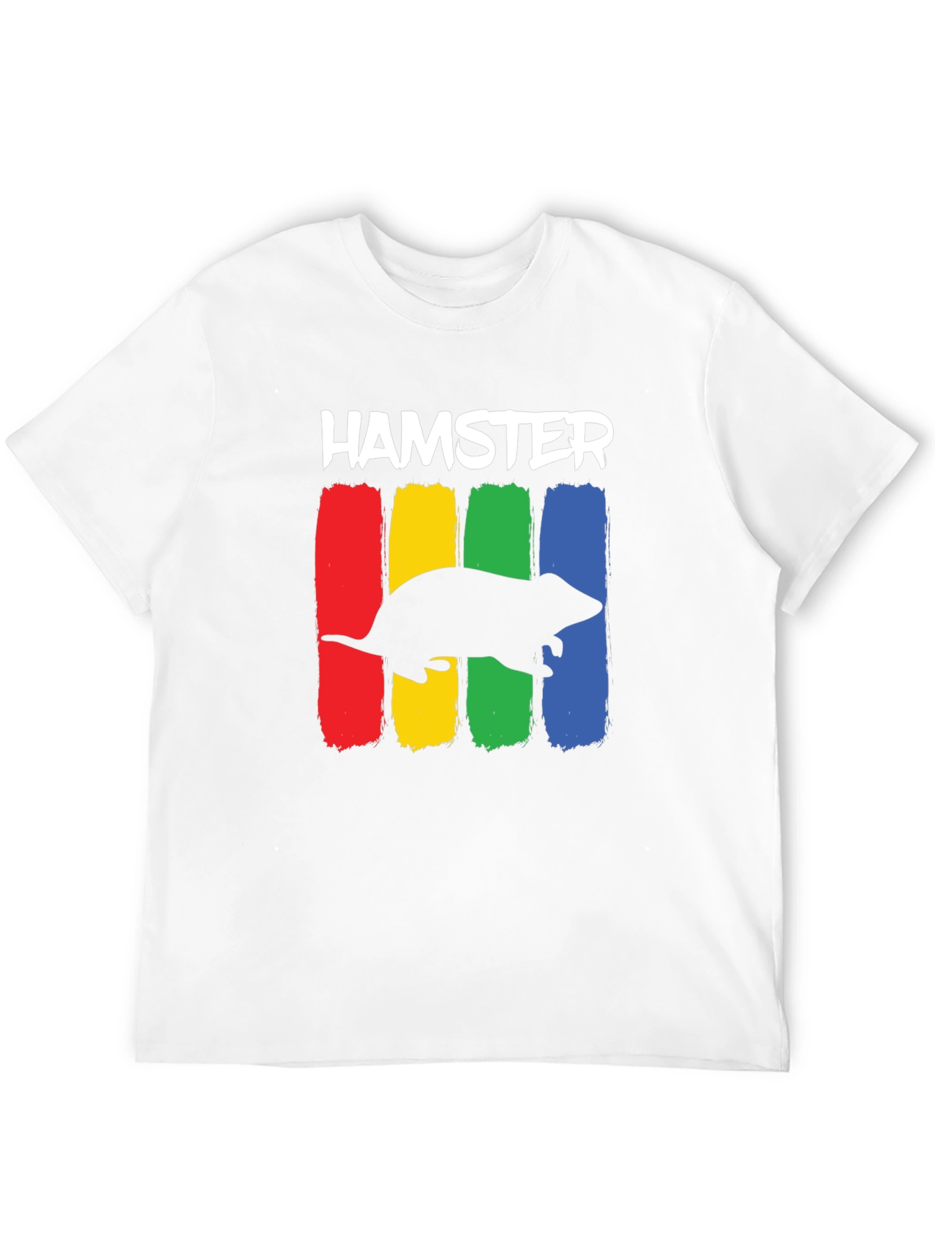 Black Hamster Rainbow T-Shirt - Novelty Animal Tee view 12