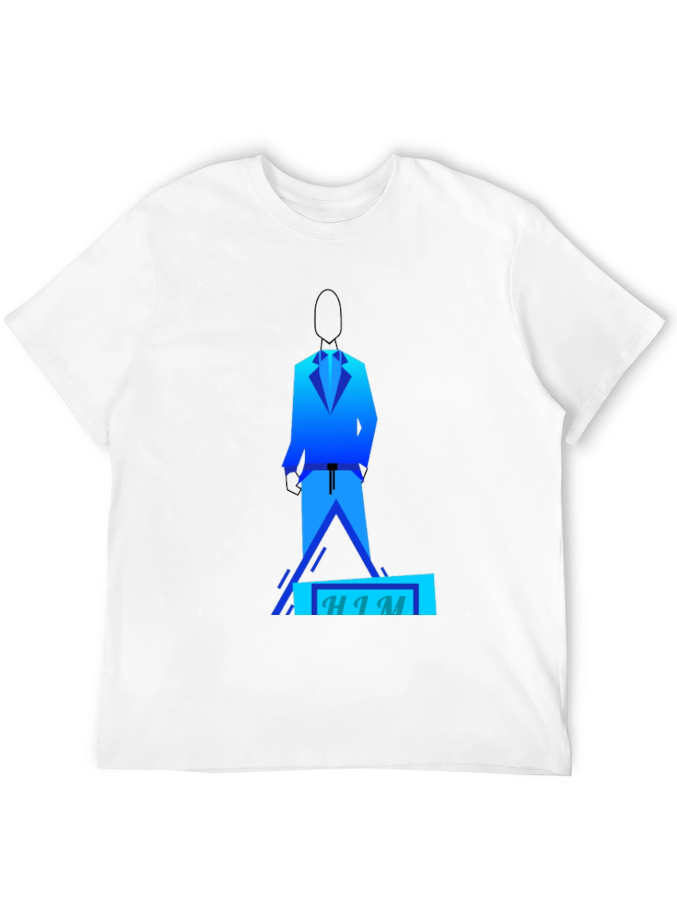 Geometric HIM Graphic Tee - Modern Design - 12