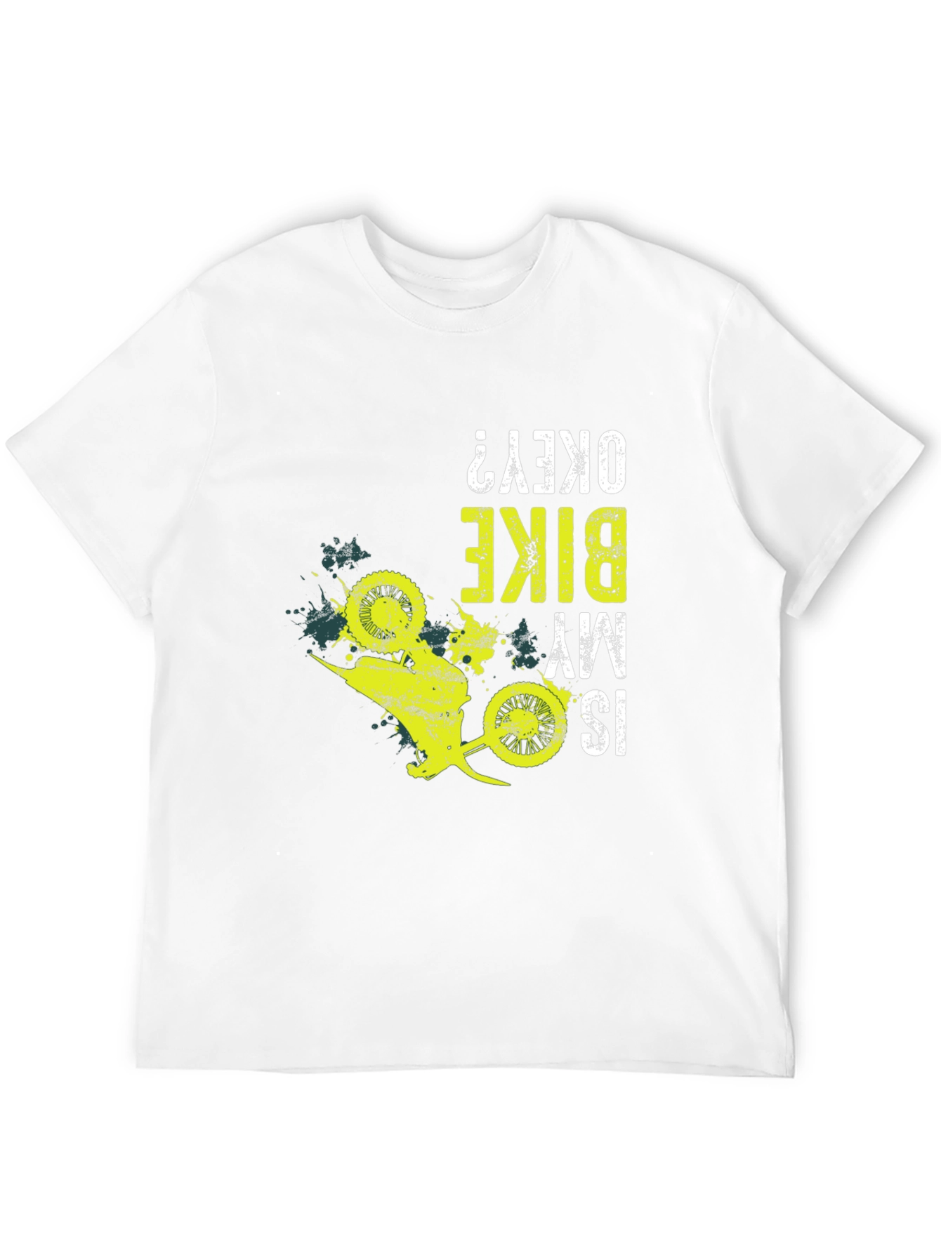 Black Funny Bike T-Shirt - "Is My Bike Okay?" Graphic Tee view 12