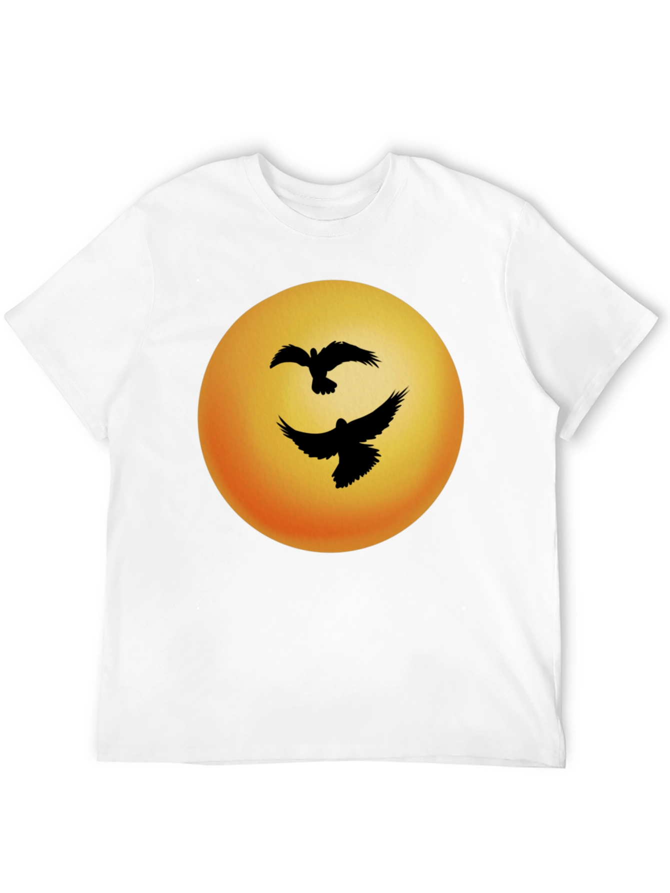 Black Birds Sunset Graphic Tee - Black Cotton Blend view 12