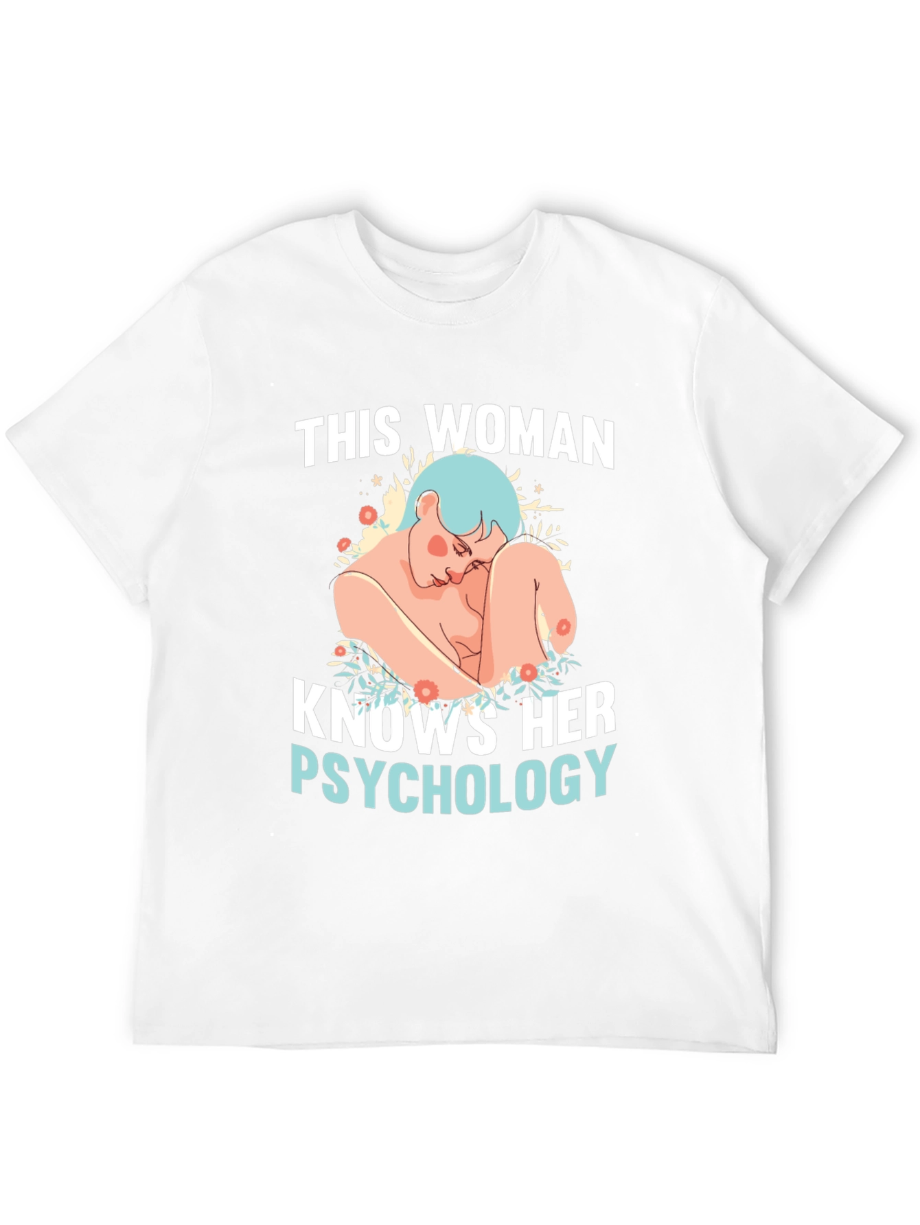 Black Psychology Woman Black T-Shirt view 12
