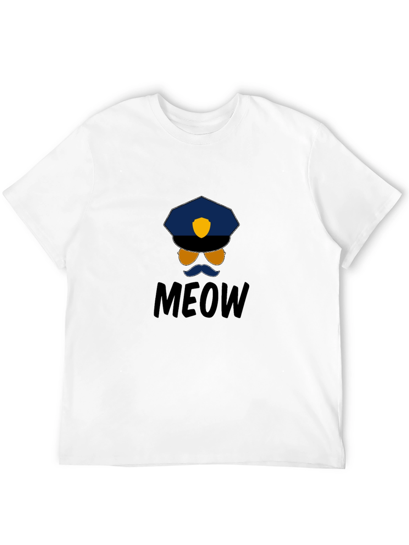 Meow Cop T-Shirt: Humorous Graphic Tee - 12
