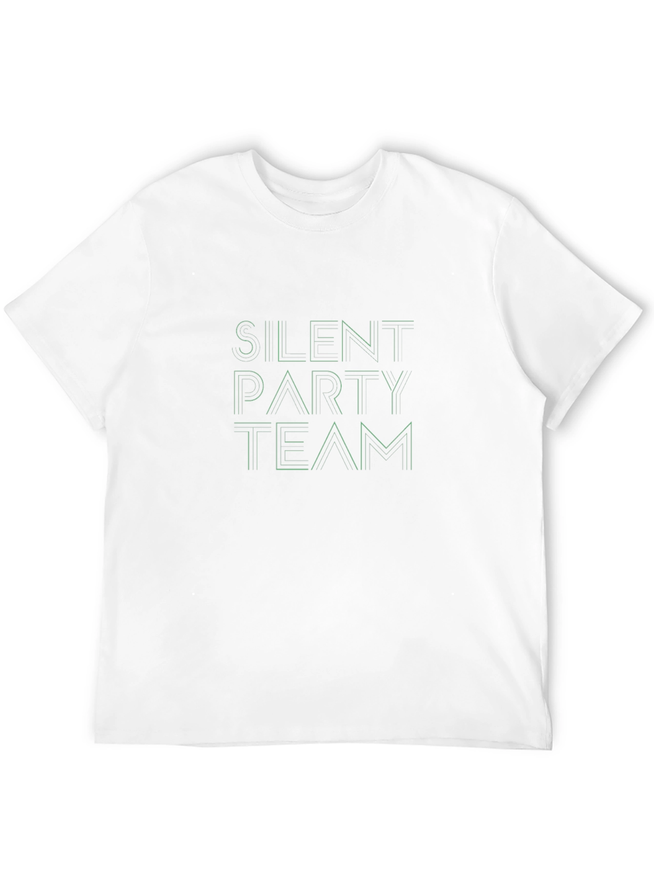 Black Silent Party Team Black Graphic Tee view 12
