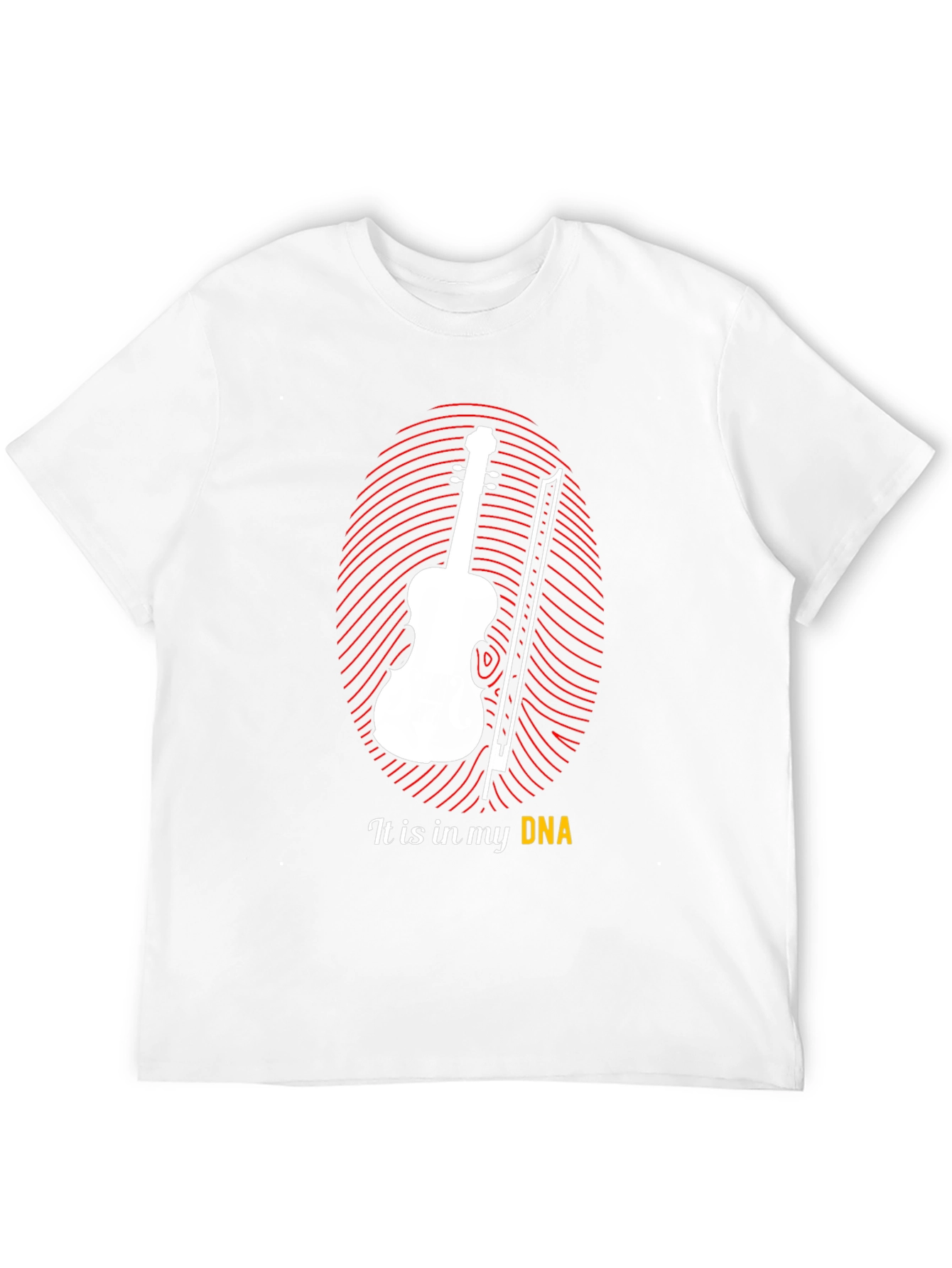 Black Musician's DNA T-Shirt - Violin Player Tee view 12