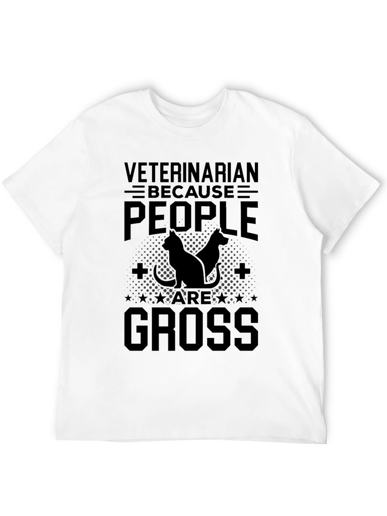 Black Veterinarian Because People Are Gross T-Shirt view 12