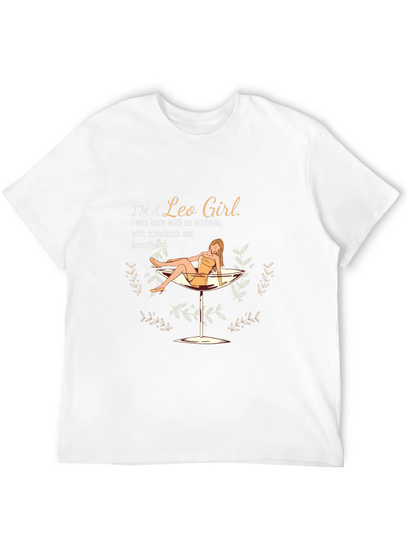 Black I'm a Leo Girl T-Shirt view 12