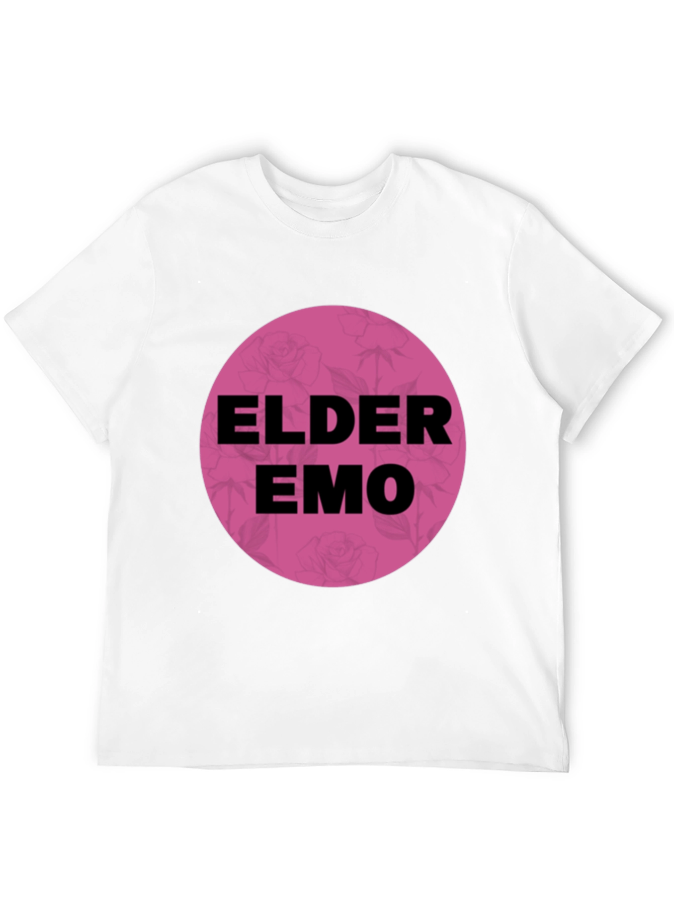Black Elder Emo T-Shirt - Black Cotton Blend Graphic Tee view 12