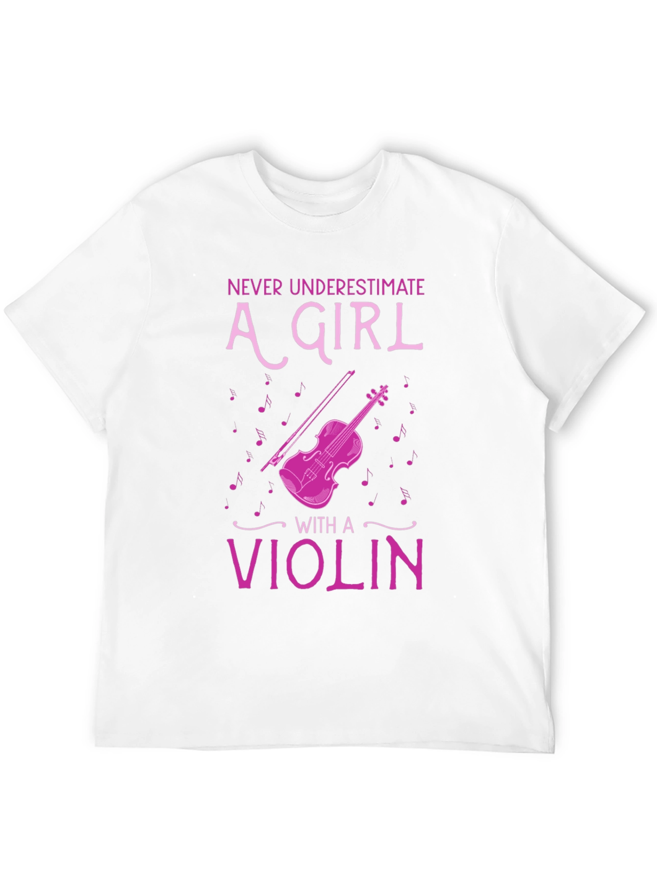 Black Never Underestimate A Girl With A Violin T-Shirt view 12