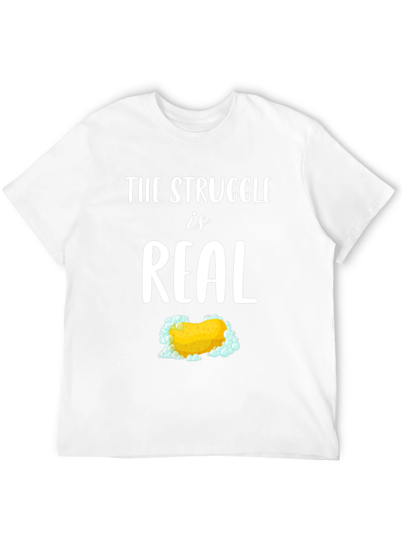 Black The Struggle is Real T-Shirt view 12