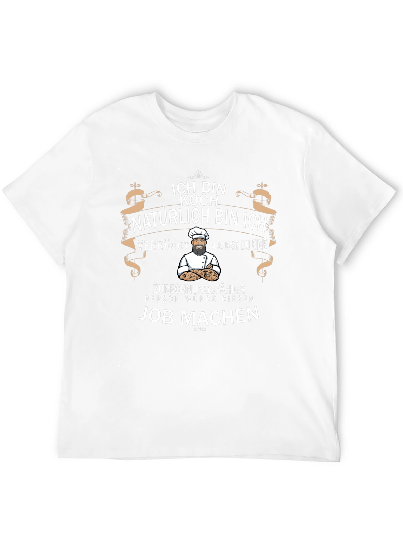 Black Funny Chef T-Shirt - ICH BIN KOCH view 12