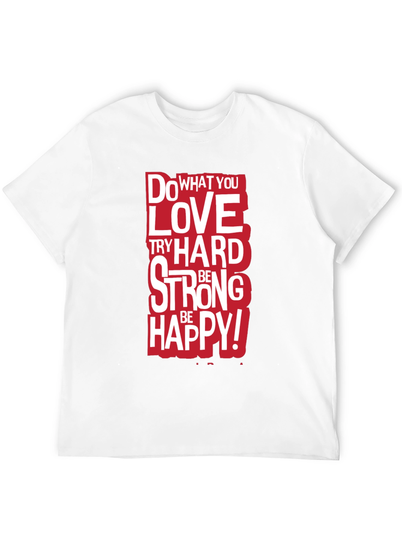 Black Motivational Graphic Tee - Do What You Love Black T-Shirt view 12