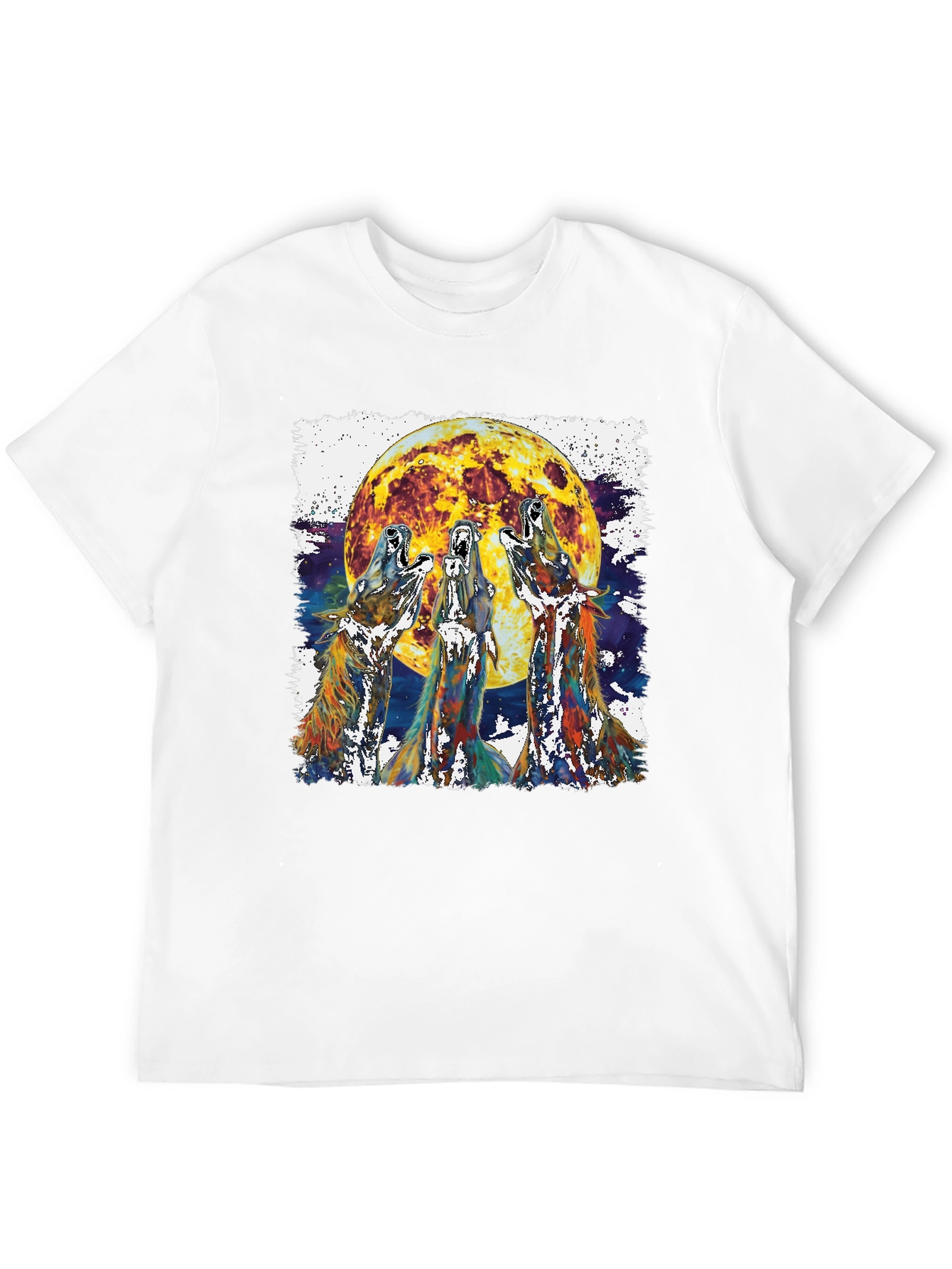 Black Wolf Moon Graphic Tee view 12